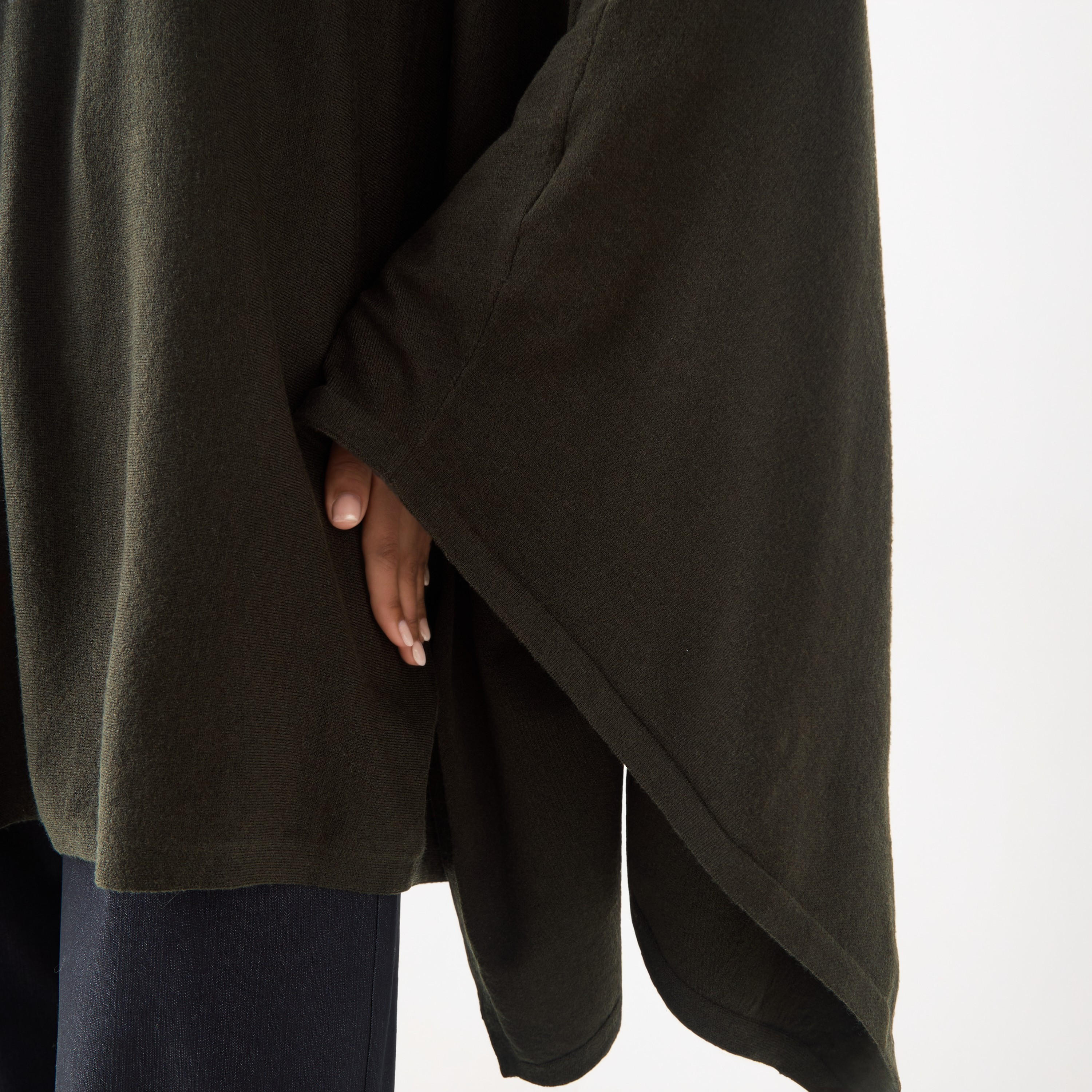 Iconic Cape Top with Long Sleeves-women-winterwear-cardigansandjumpers-cardigans-image-4
