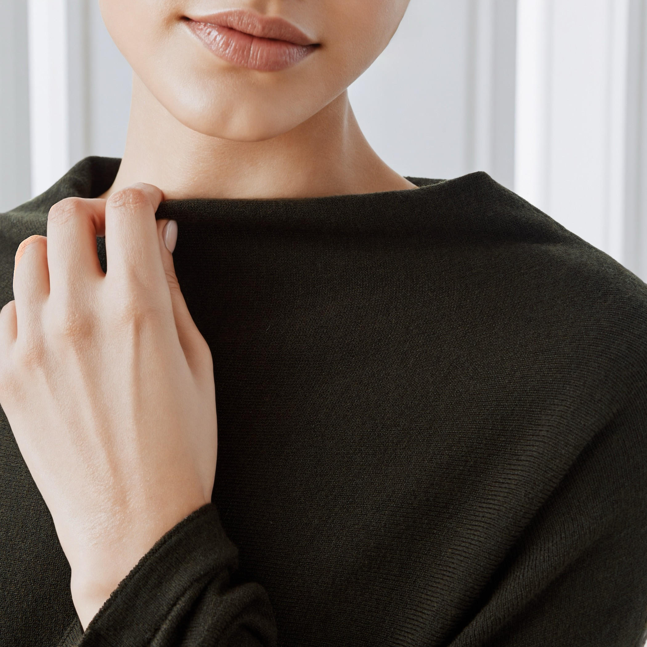 Iconic Cape Top with Long Sleeves-women-winterwear-cardigansandjumpers-cardigans-image-5