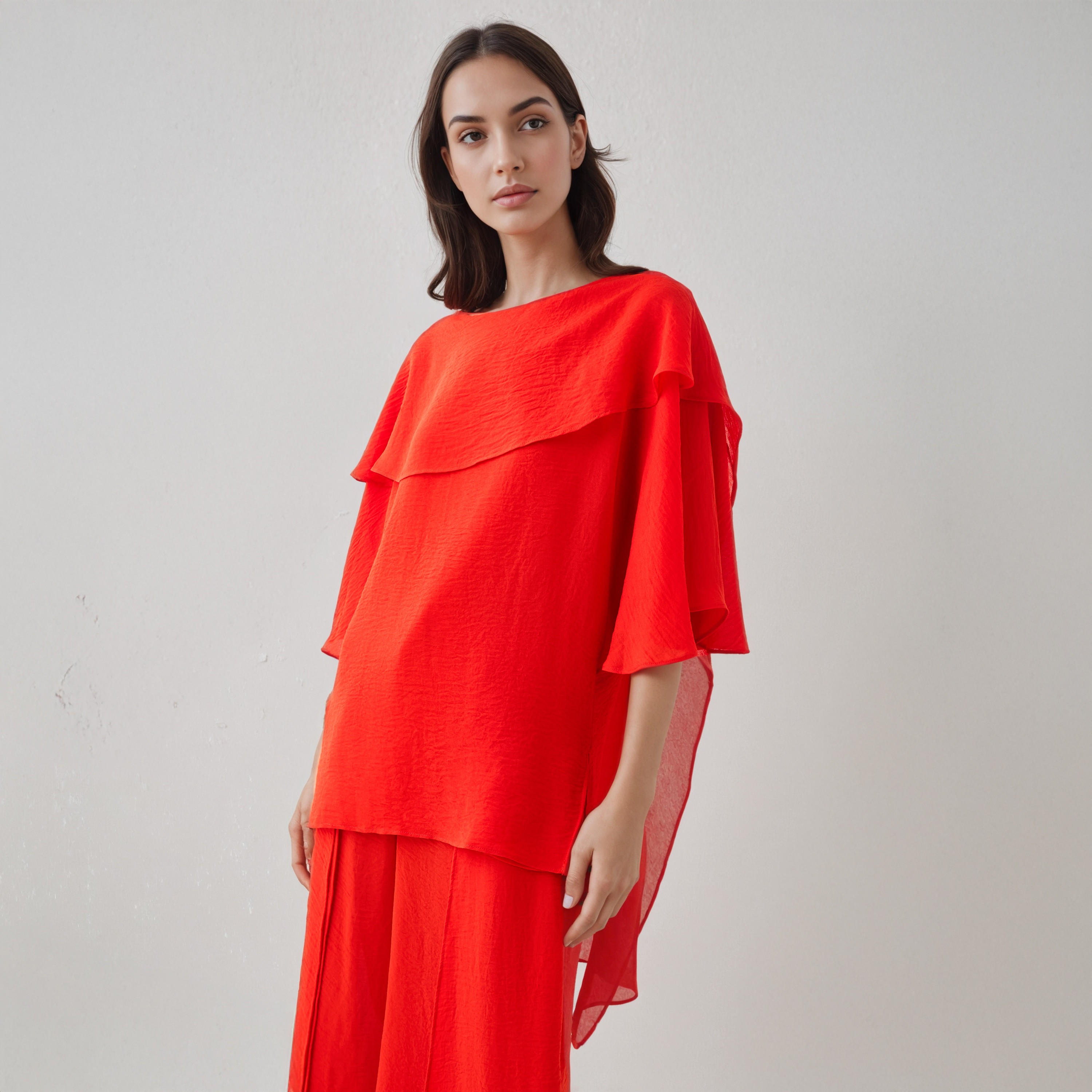 Iconic Draped Overlay Top with Crew Neck-women-clothing-shirtsandblouses-blouses-image-1