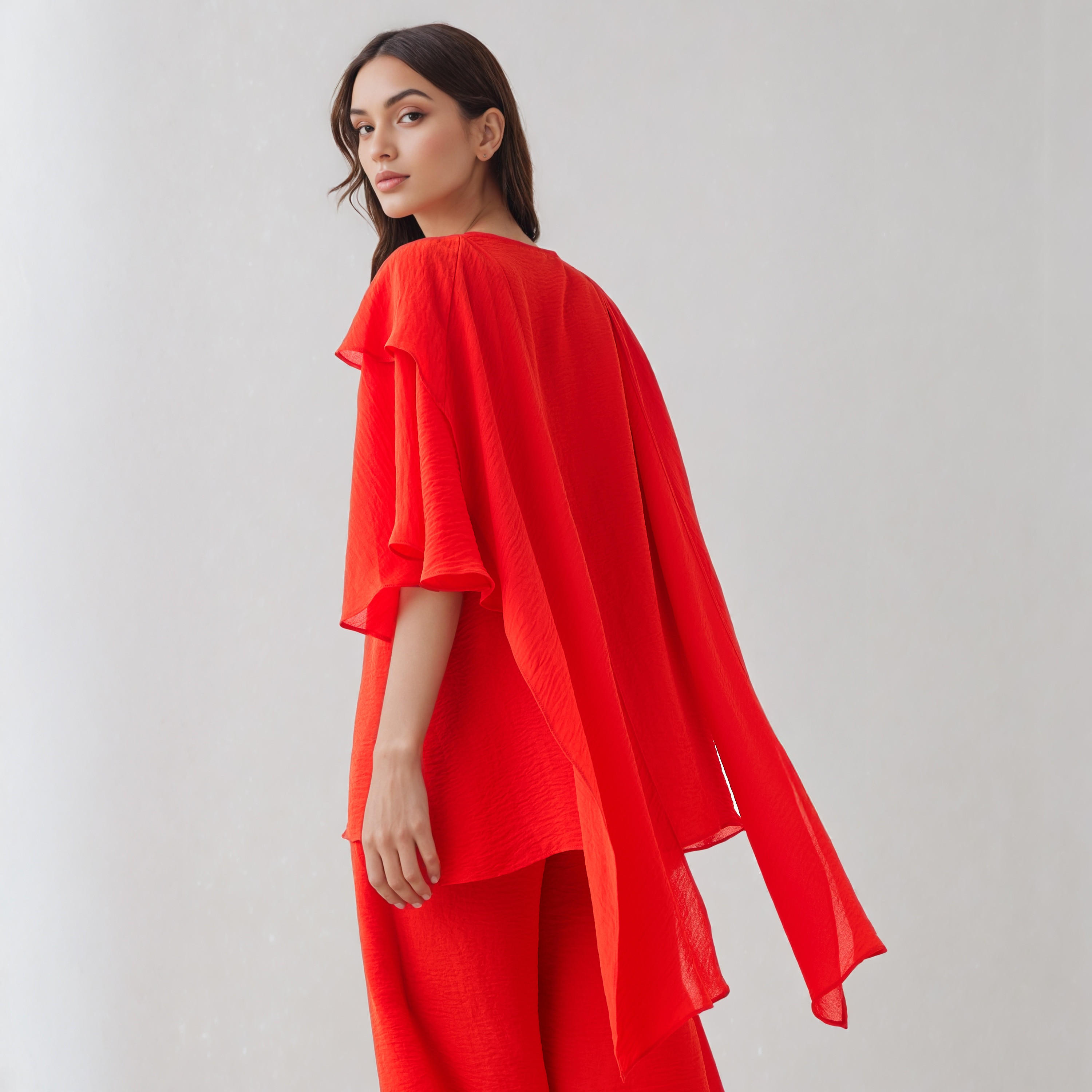 Iconic Draped Overlay Top with Crew Neck-women-clothing-shirtsandblouses-blouses-image-3