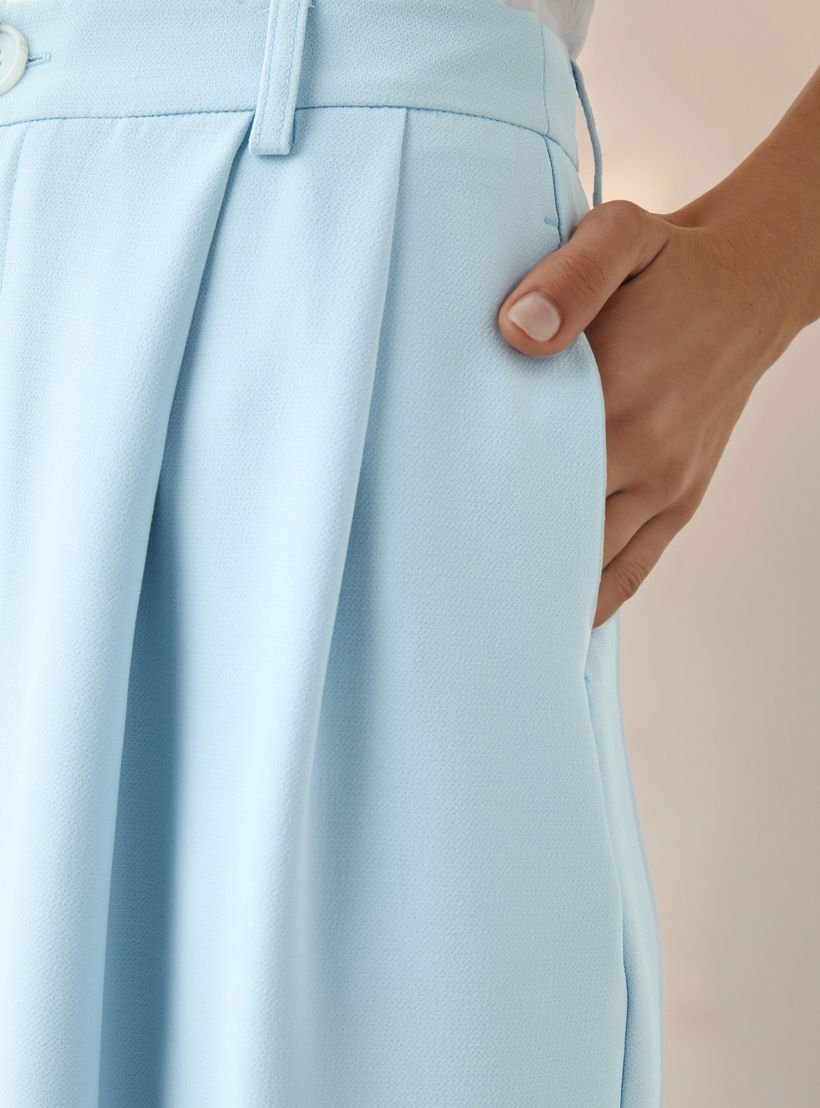 بنطلون بكسرات وساق واسعة من آيكونيك-women-clothing-bottoms-trousers-image-4