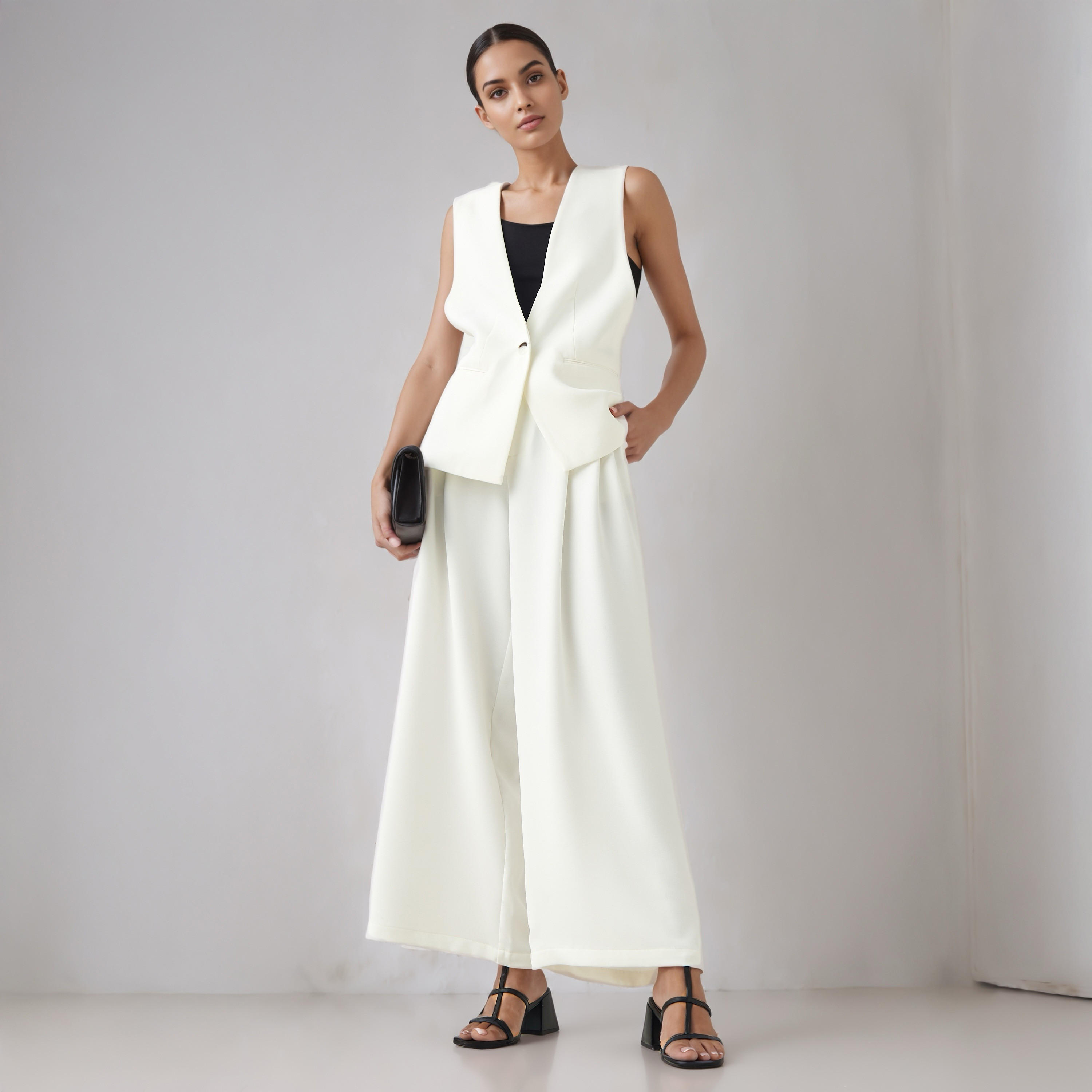 بنطلون بكسرات وساق واسعة من آيكونيك-women-clothing-bottoms-trousers-image-2