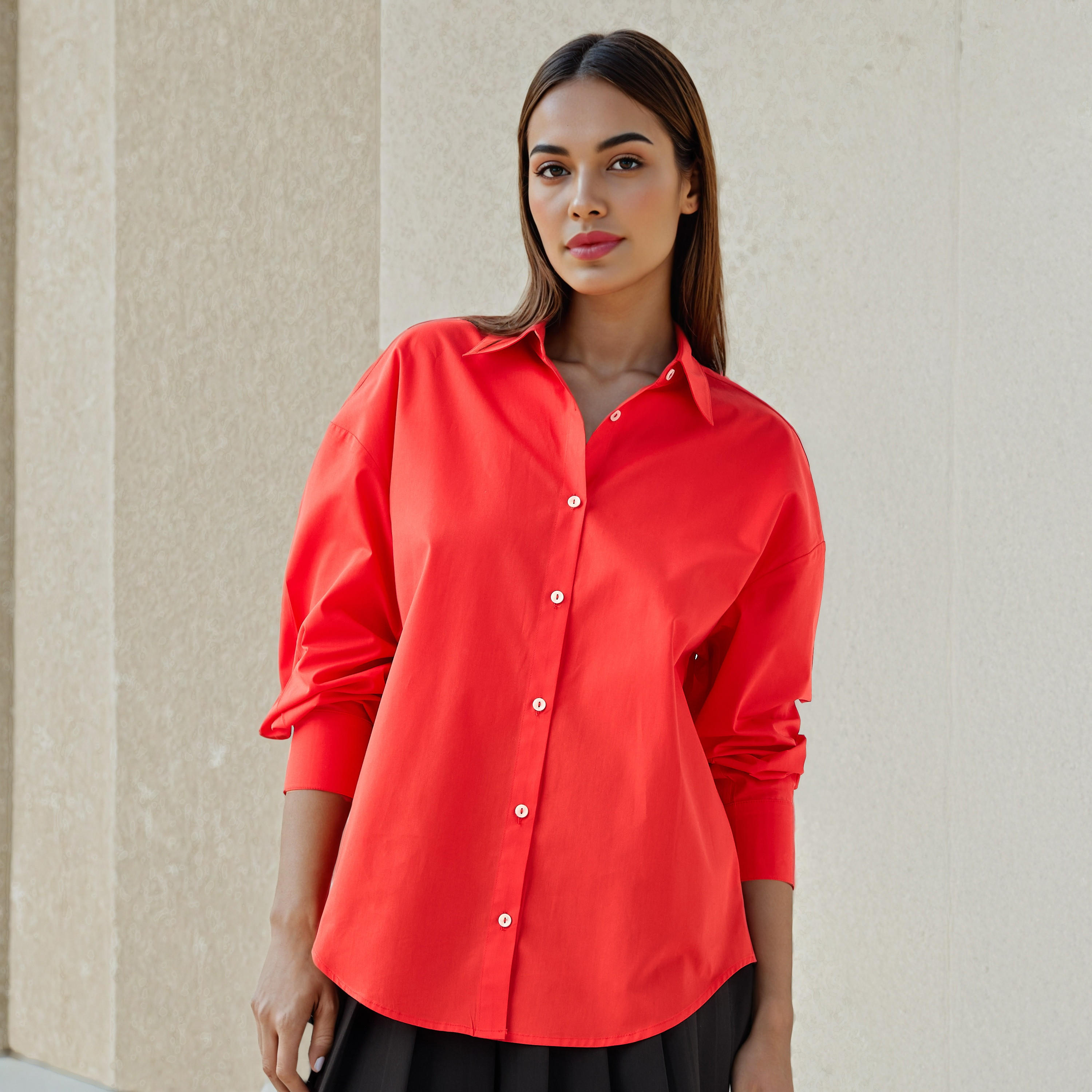 قميص قطن بتزيينات مفرغة من آيكونيك-women-clothing-shirtsandblouses-shirts-image-4