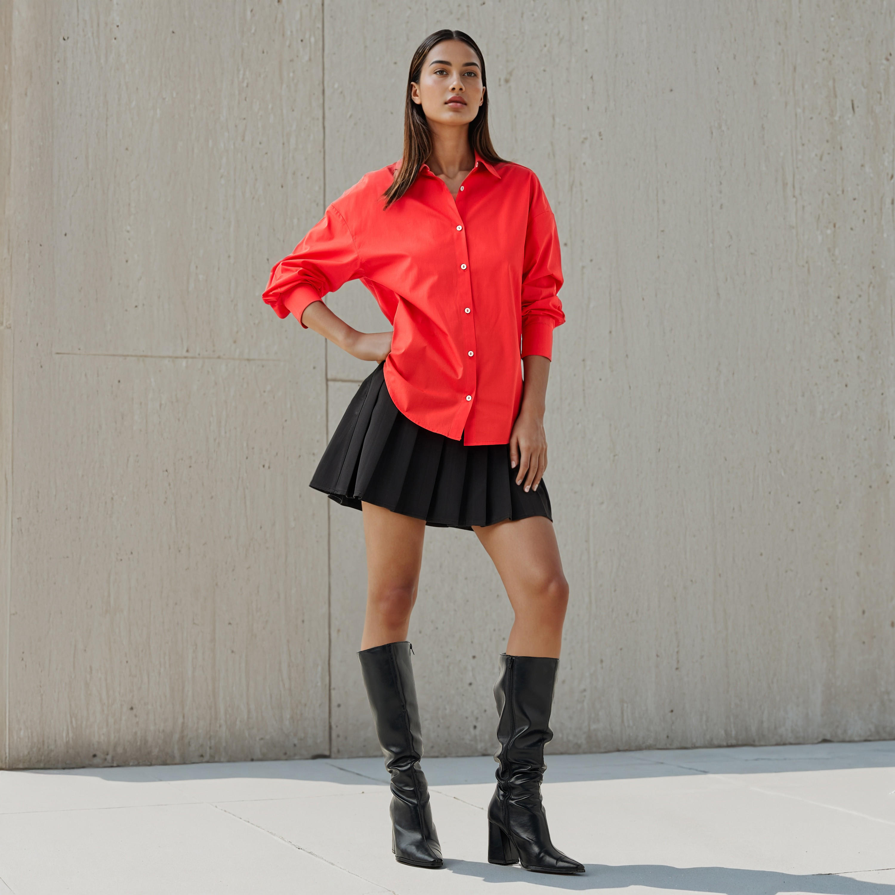 قميص قطن بتزيينات مفرغة من آيكونيك-women-clothing-shirtsandblouses-shirts-image-5
