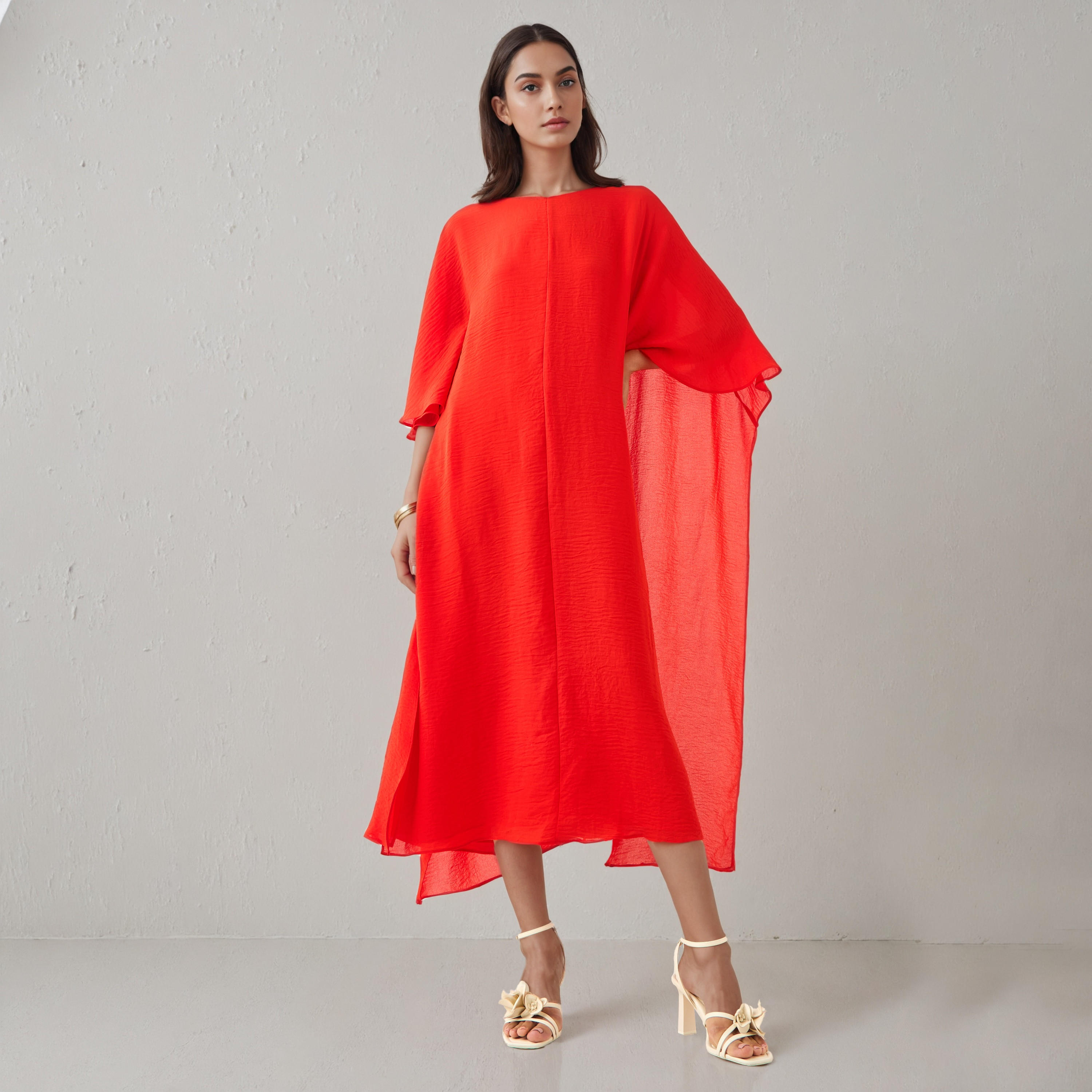 فستان حفلات ميدي بأكمام كاب من آيكونيك-women-clothing-dresses-image-1