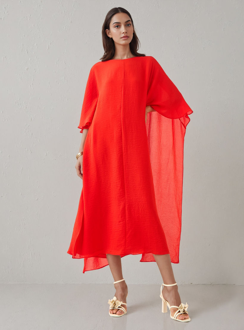 فستان حفلات ميدي بأكمام كاب من آيكونيك-women-clothing-dresses-image-1
