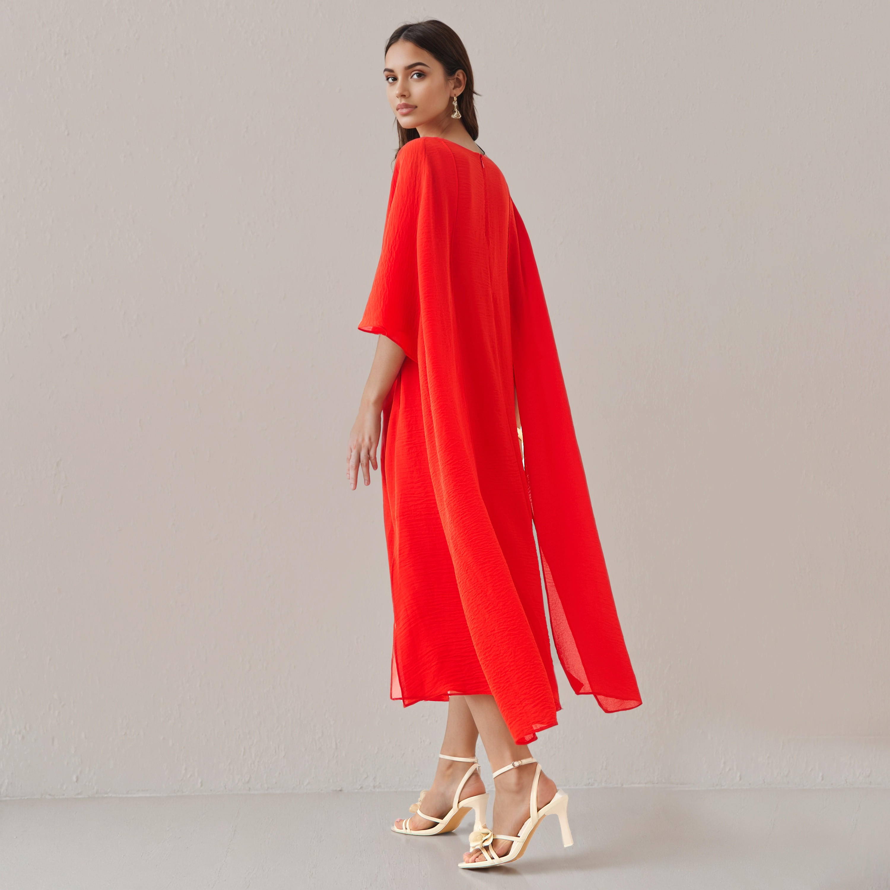فستان حفلات ميدي بأكمام كاب من آيكونيك-women-clothing-dresses-image-3