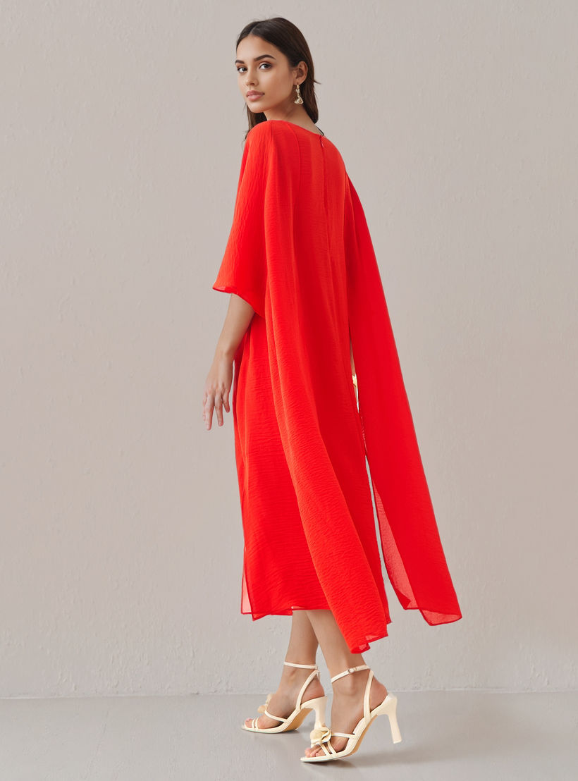 فستان حفلات ميدي بأكمام كاب من آيكونيك-women-clothing-dresses-image-3