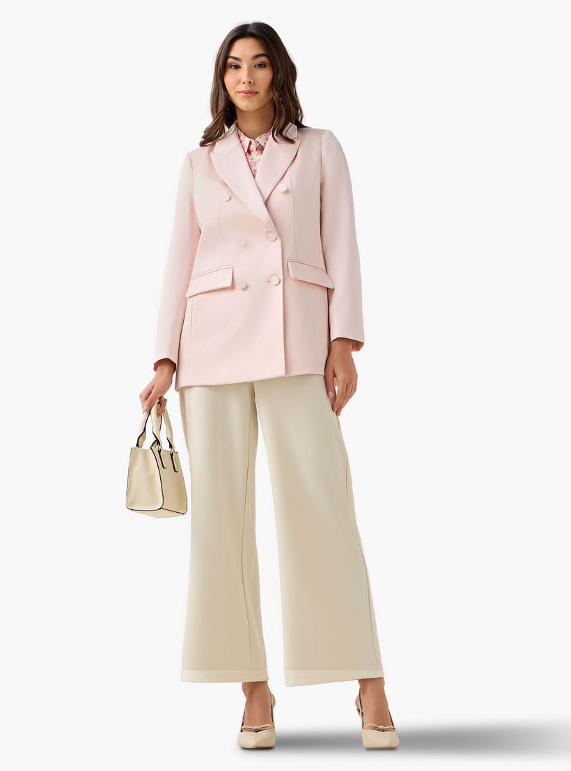 جاكيت ساتان بقصّة عادية وياقة مطوية من آيكونيك-women-winterwear-coatsandjackets-jackets-image-3
