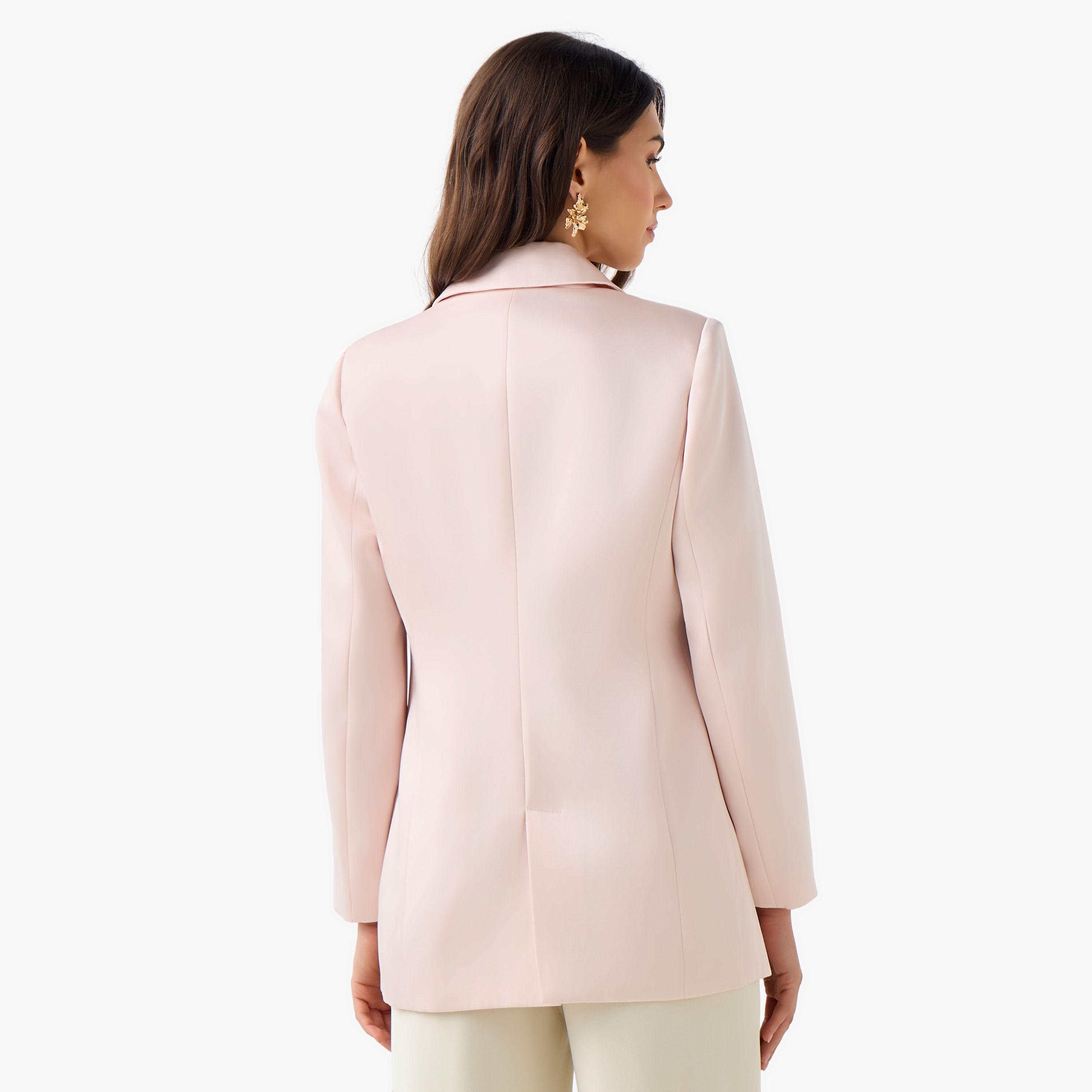 Iconic Regular Satin Jacket with Notched Lapel-women-winterwear-coatsandjackets-jackets-image-4