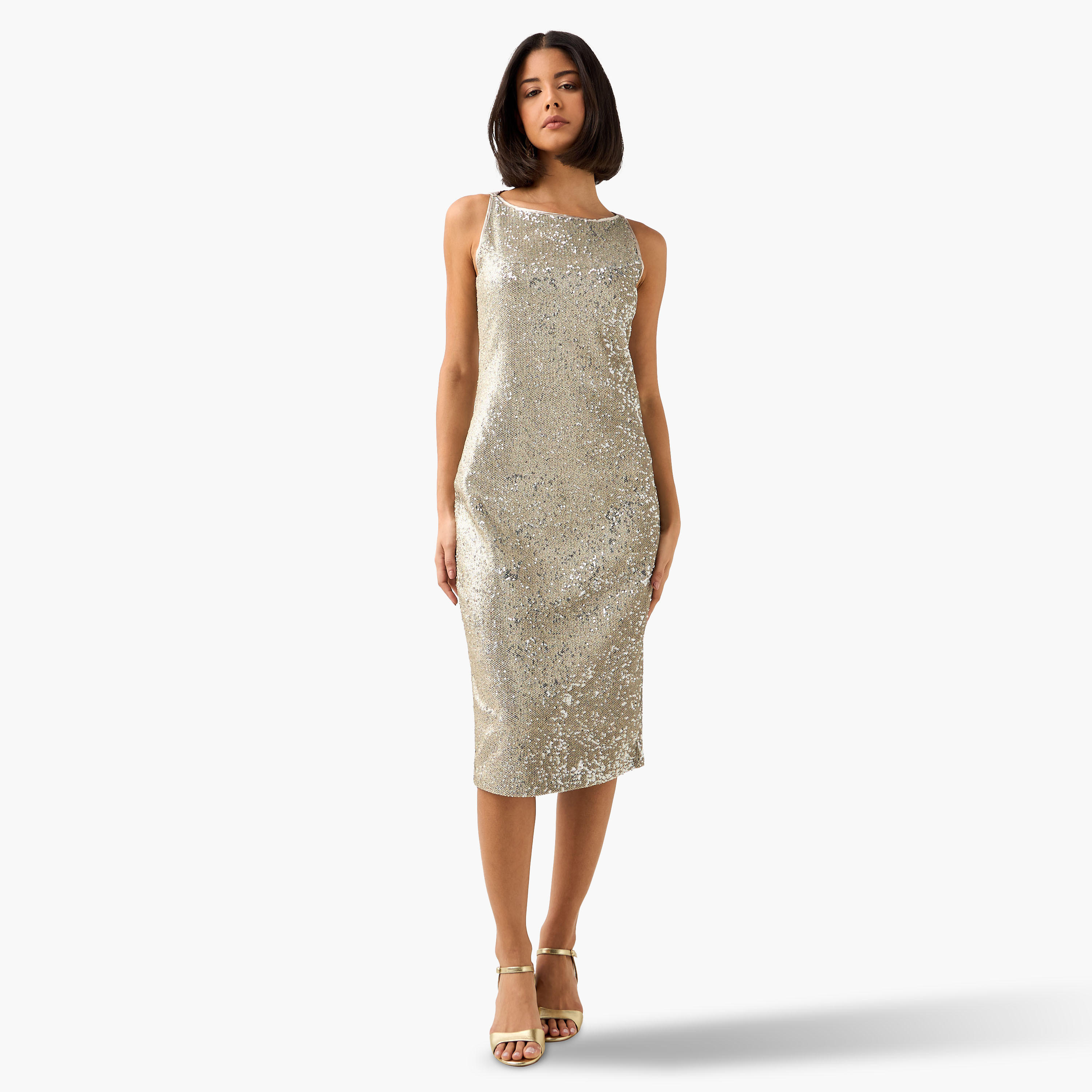 Iconic Bodycon Women Dress with Sequin Embellishments-women-clothing-dresses-image-3
