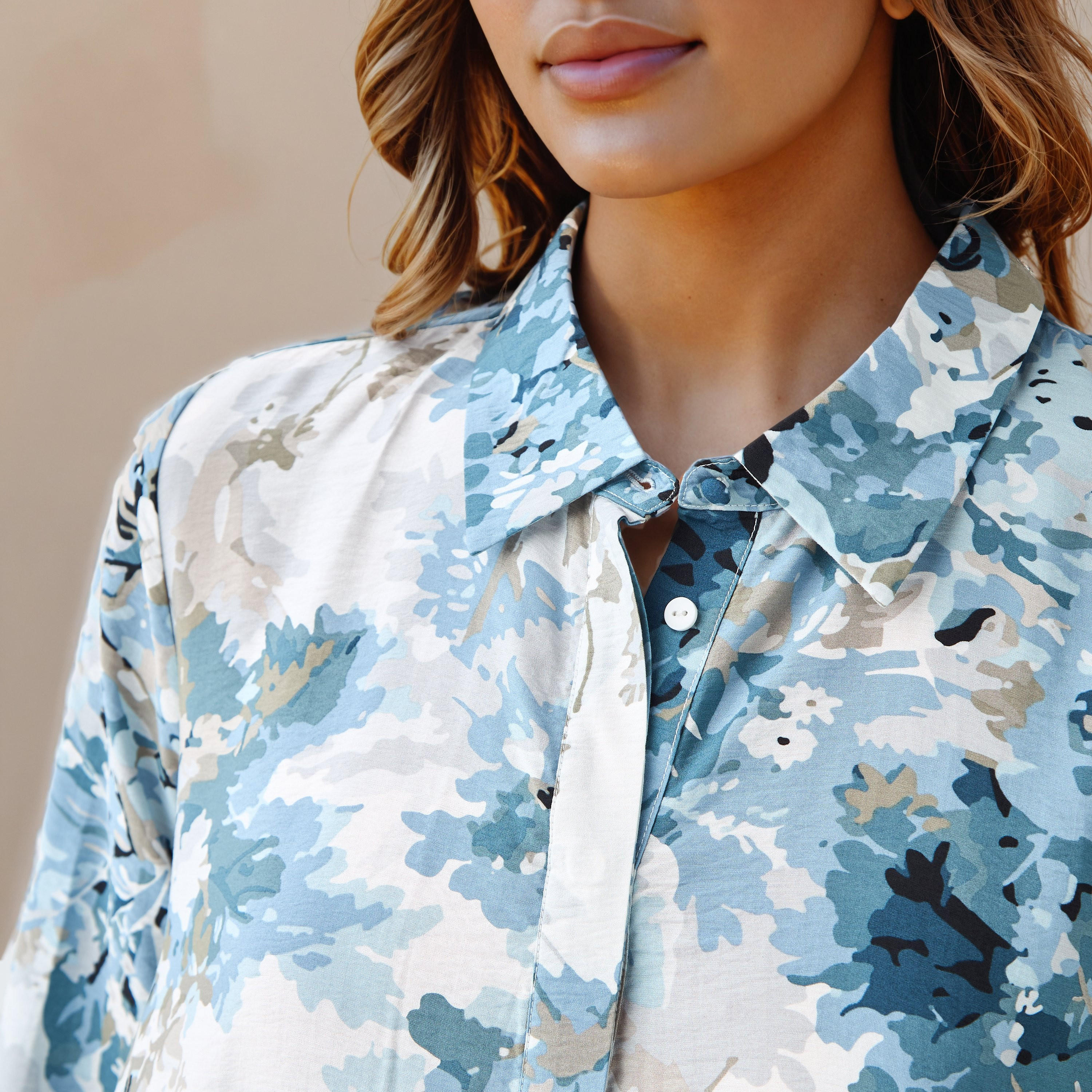 Iconic Floral Print Women Shirt Dress with Collar-women-clothing-dresses-image-5