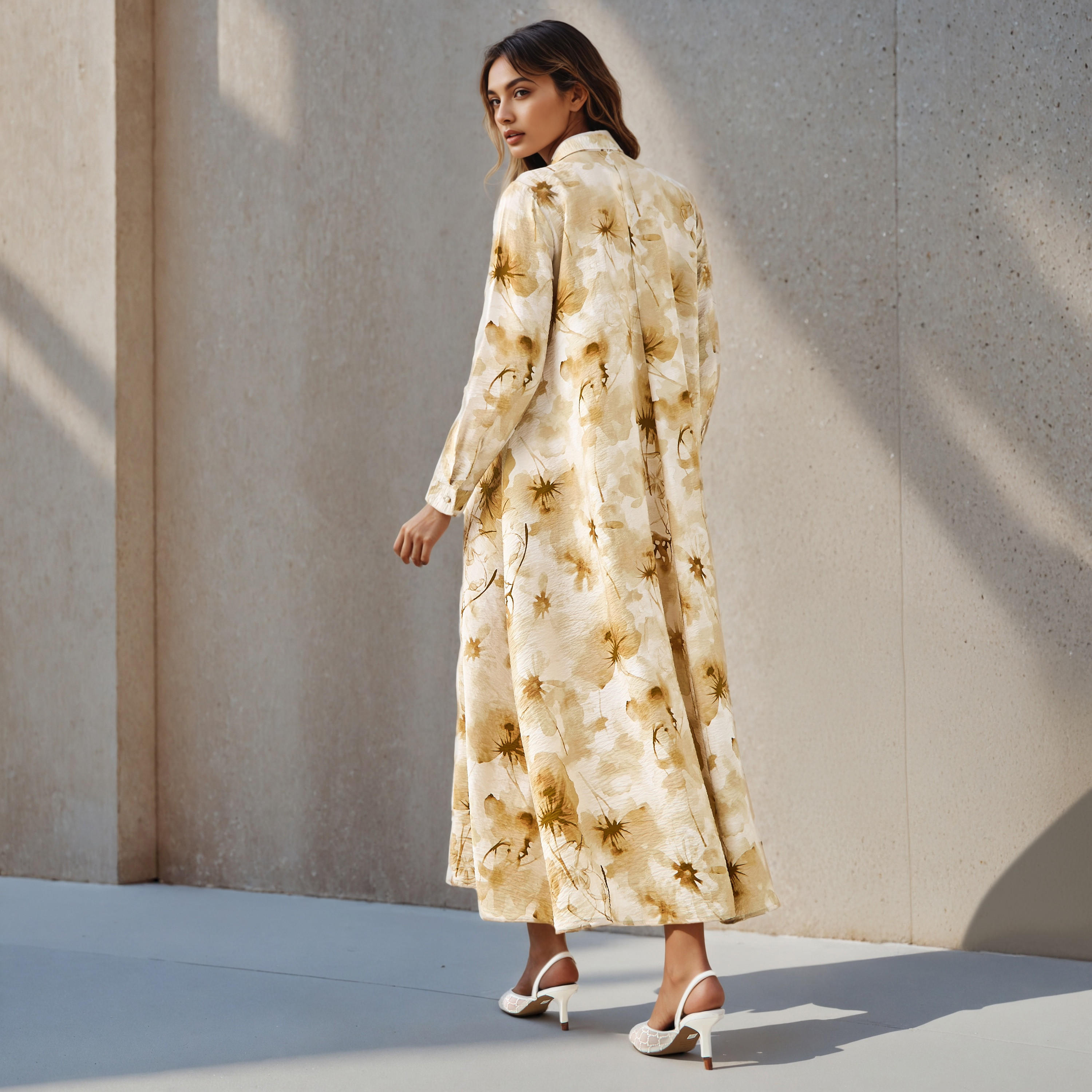 فستان قميص بياقة وطبعات زهرية للنساء من آيكونيك-women-clothing-dresses-image-3