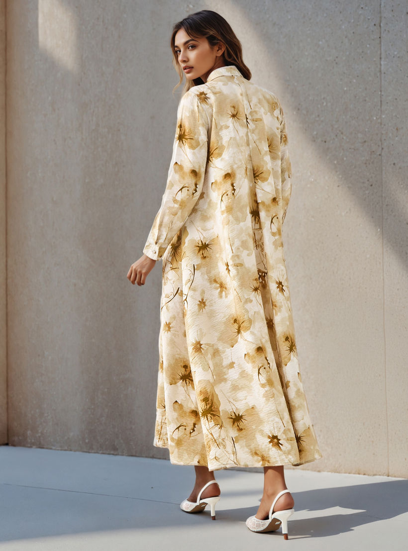 فستان قميص بياقة وطبعات زهرية للنساء من آيكونيك-women-clothing-dresses-image-3