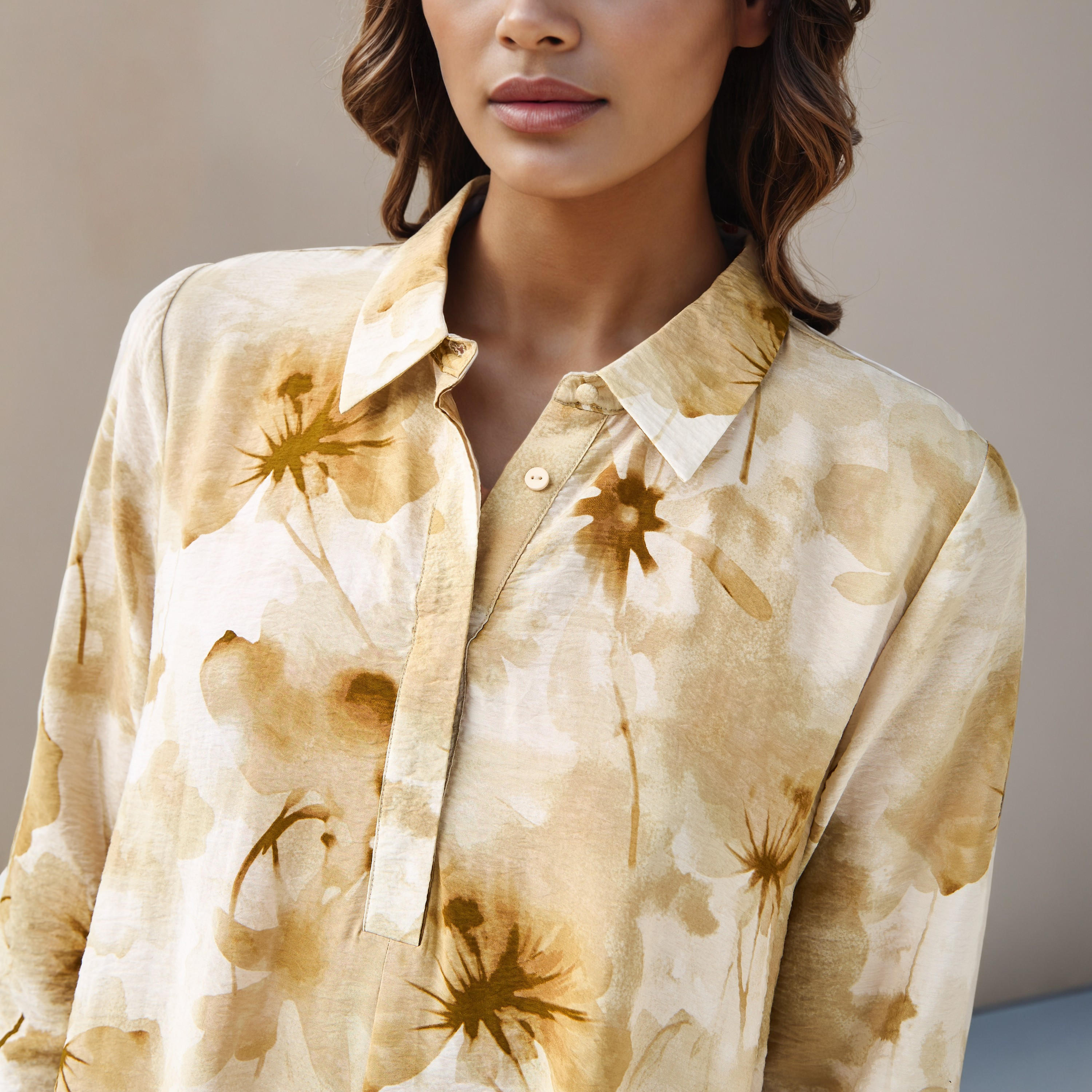 Iconic Floral Print Women Shirt Dress with Collar-women-clothing-dresses-image-5