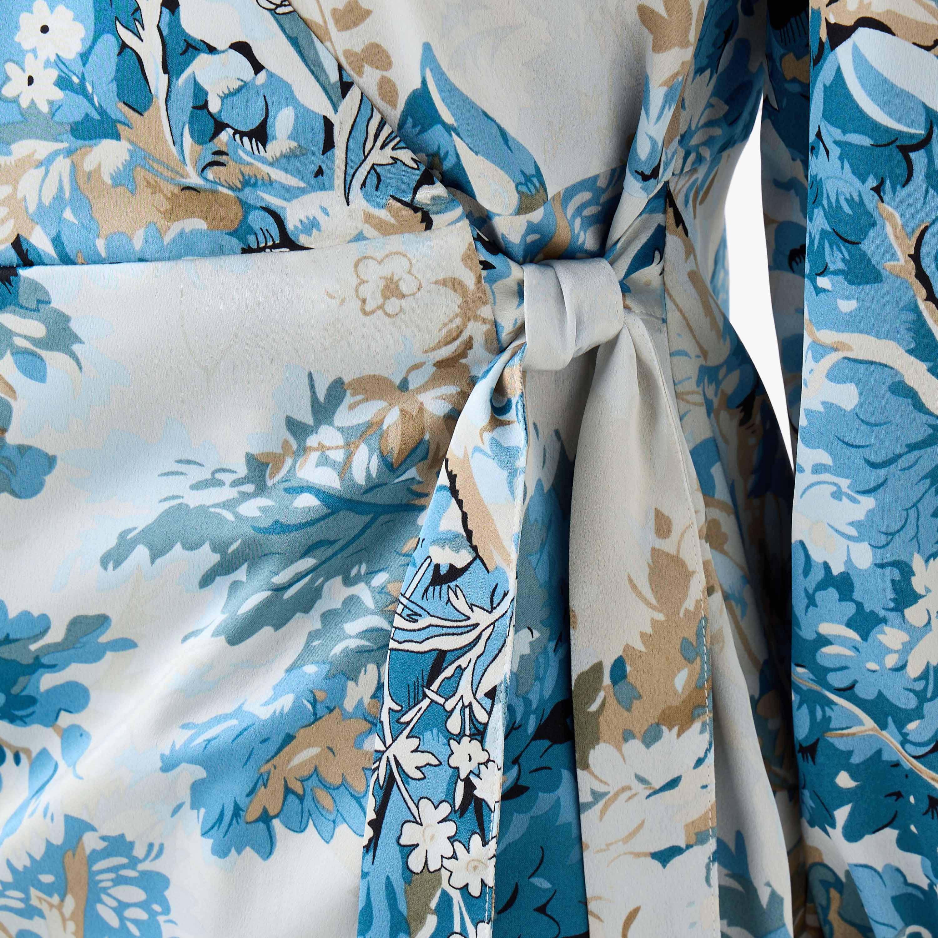 Iconic Regular Fit Wrap Top with Floral Print-women-clothing-shirtsandblouses-blouses-image-5