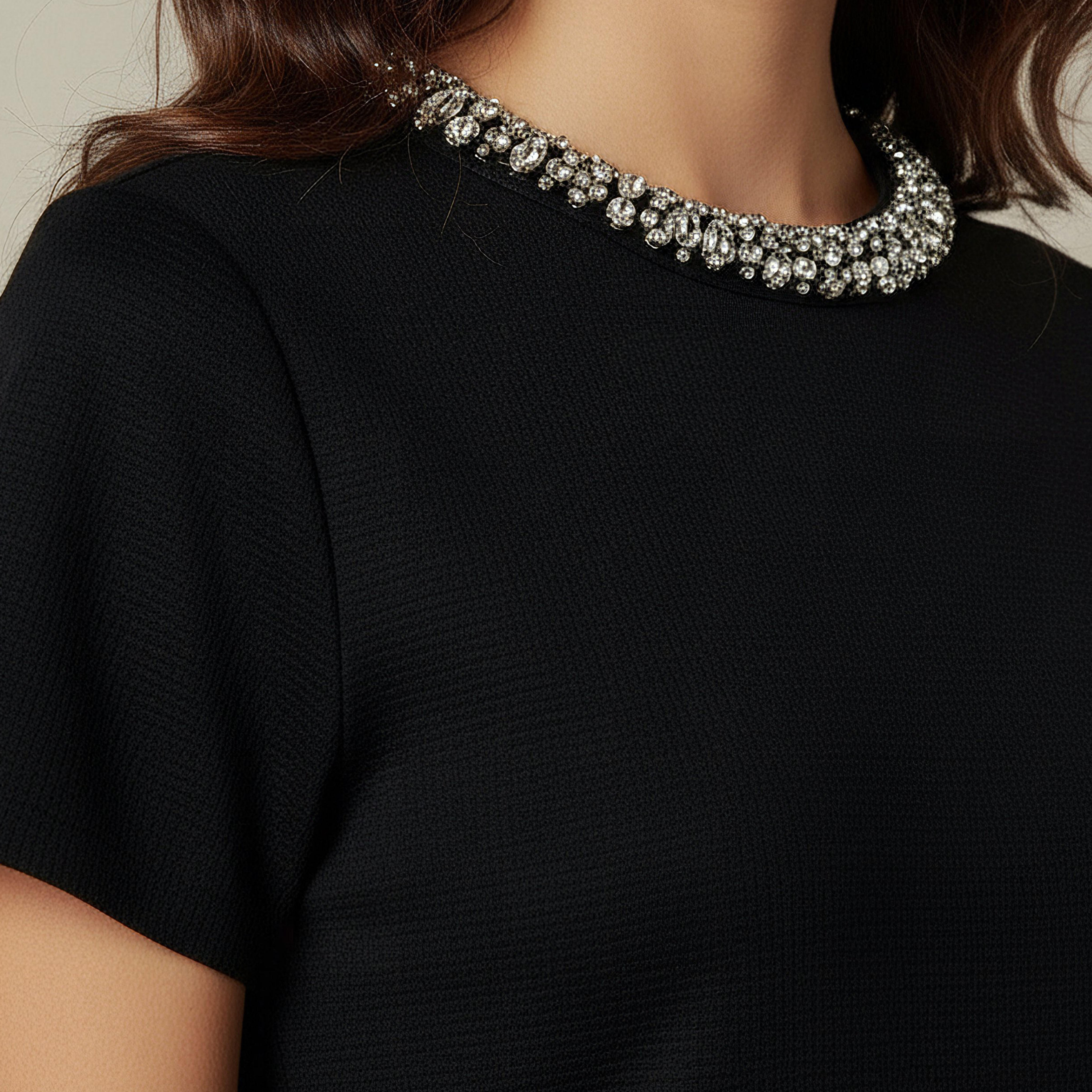 Iconic Regular Fit Top with Embellishment-women-clothing-tshirts-image-4