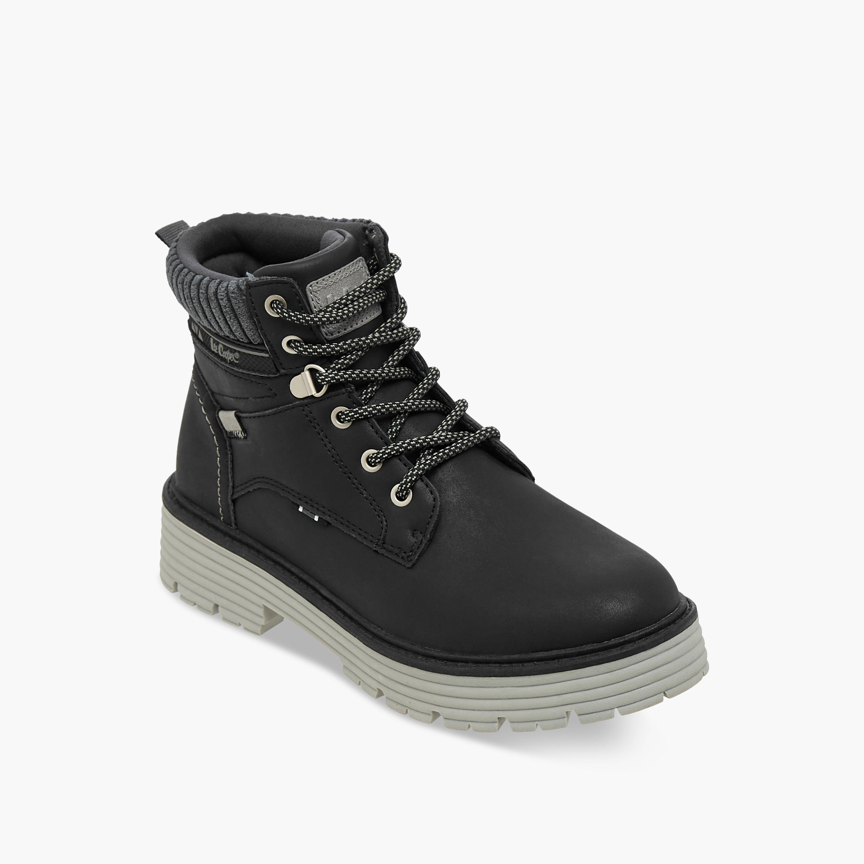 Lee Cooper Women Panelled Lace-Up Ankle Boots-women-shoes-boots-image-3