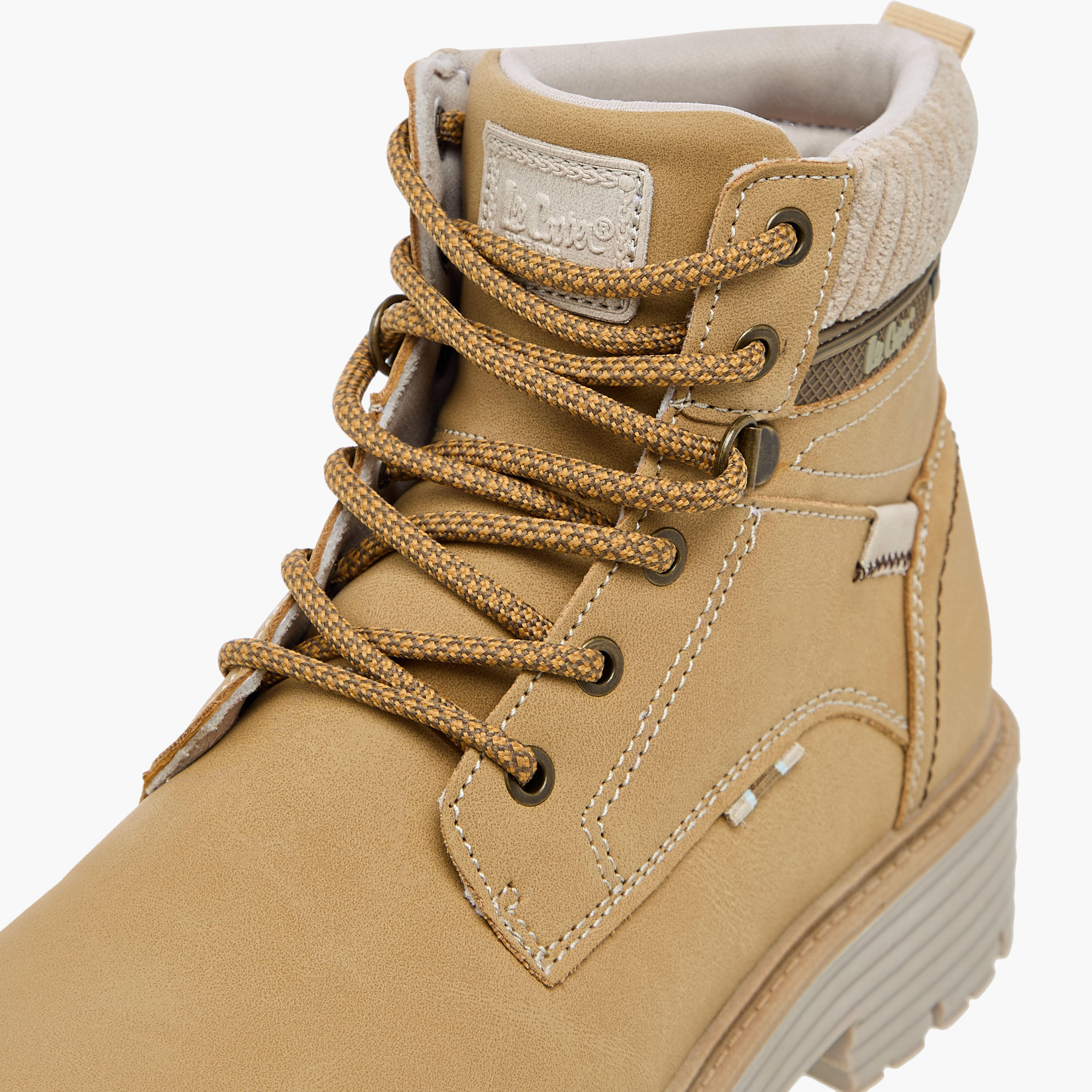 Lee Cooper Women Panelled Lace-Up Ankle Boots-women-shoes-boots-image-4