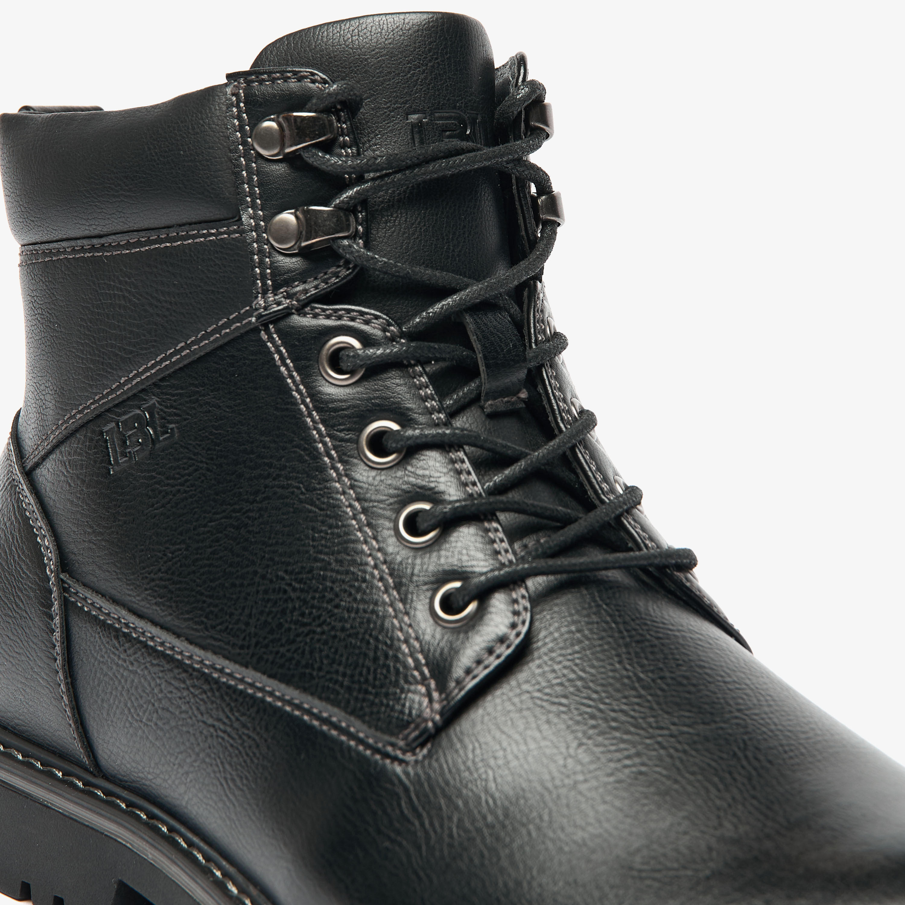 LBL By Shoexpress Textured Chukka Boots with Zip Closure-men-shoes-boots-image-5