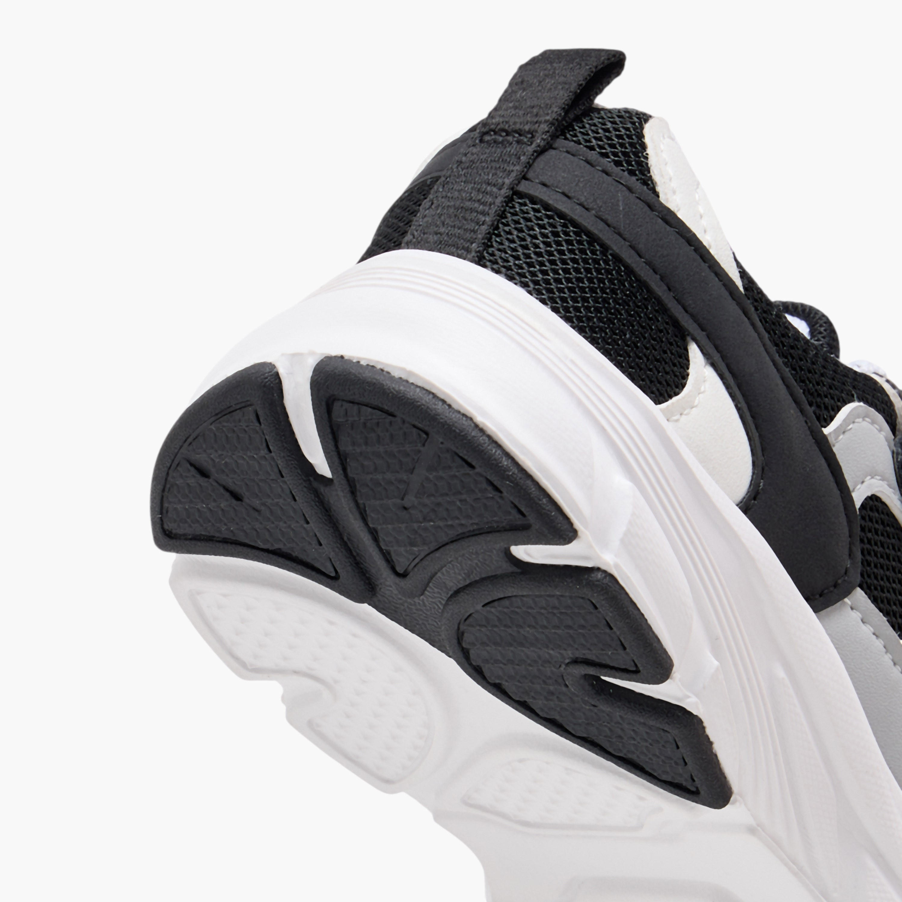 Juniors Panelled Sneakers with Hook and Loop Closure-boys-shoes-sneakers-image-5