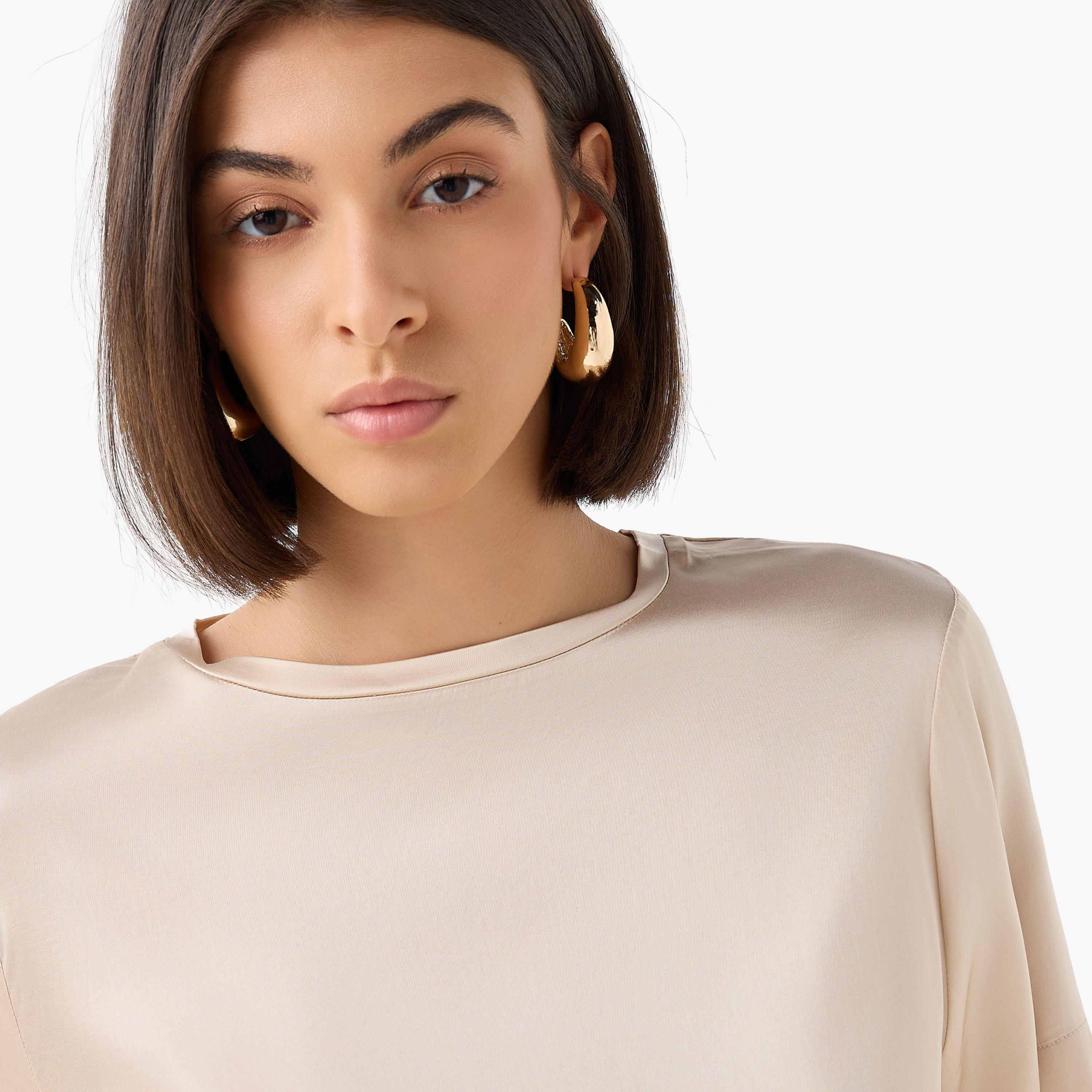 Iconic Regular Fit Viscose T-shirt-women-clothing-coordsets-image-5