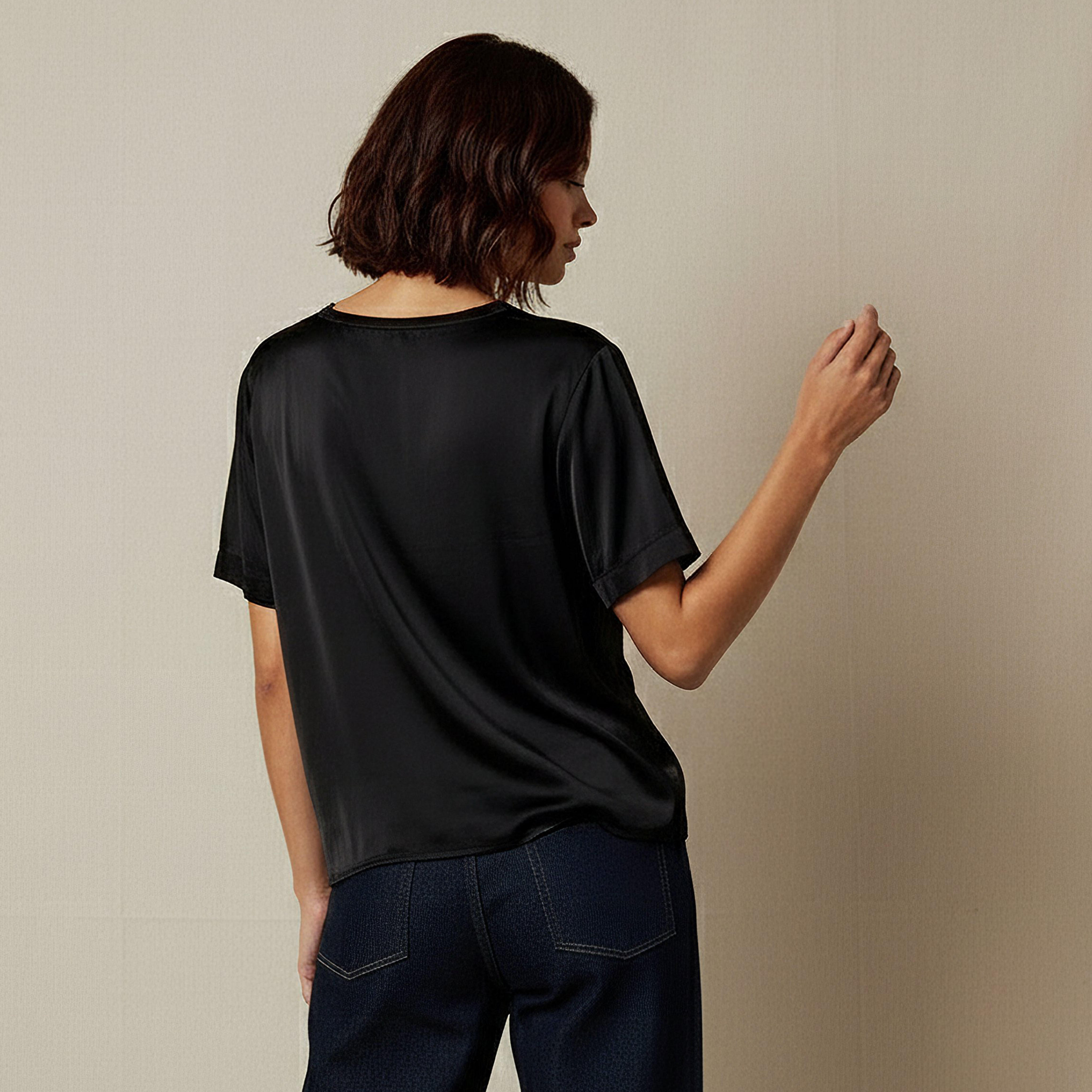 Iconic Regular Fit Viscose T-shirt-women-clothing-coordsets-image-3