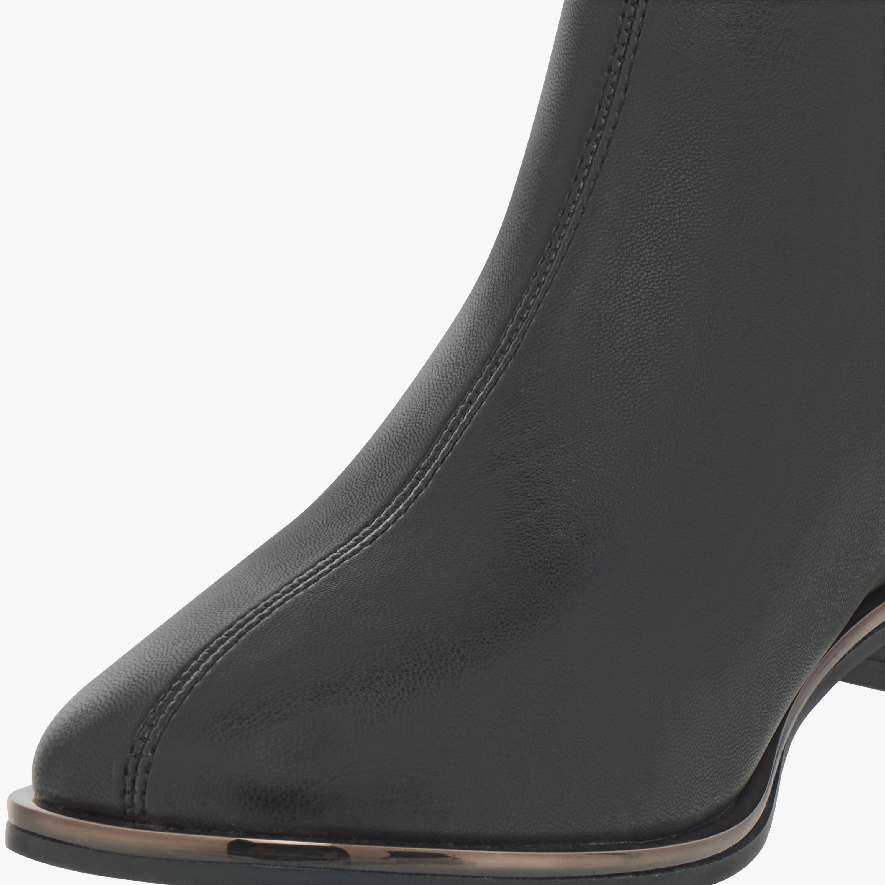 Celeste Women's Solid Ankle Boots with Zip Closure-women-shoes-boots-image-4