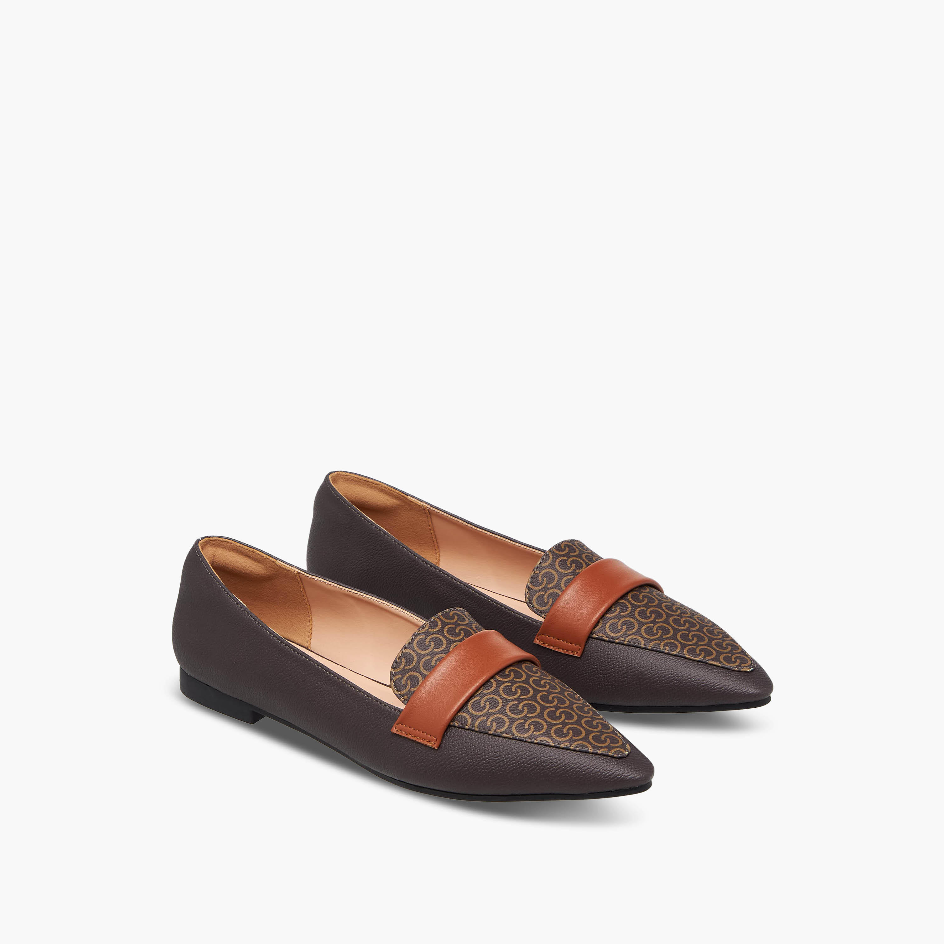 Celeste Women Monogram Print Loafers-women-shoes-loafersandmoccasins-image-1