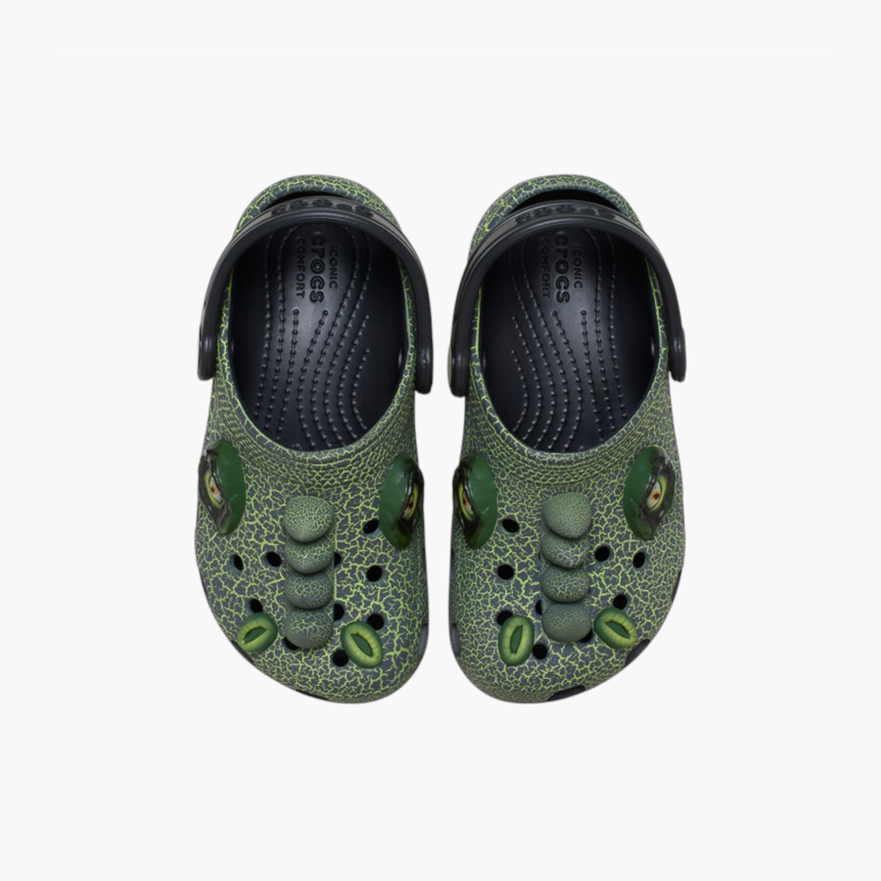 Crocs Kids' Classic IAM Scary Dino Clogs with Backstrap - 211372-001-baby-boys-shoes-sandals-image-1