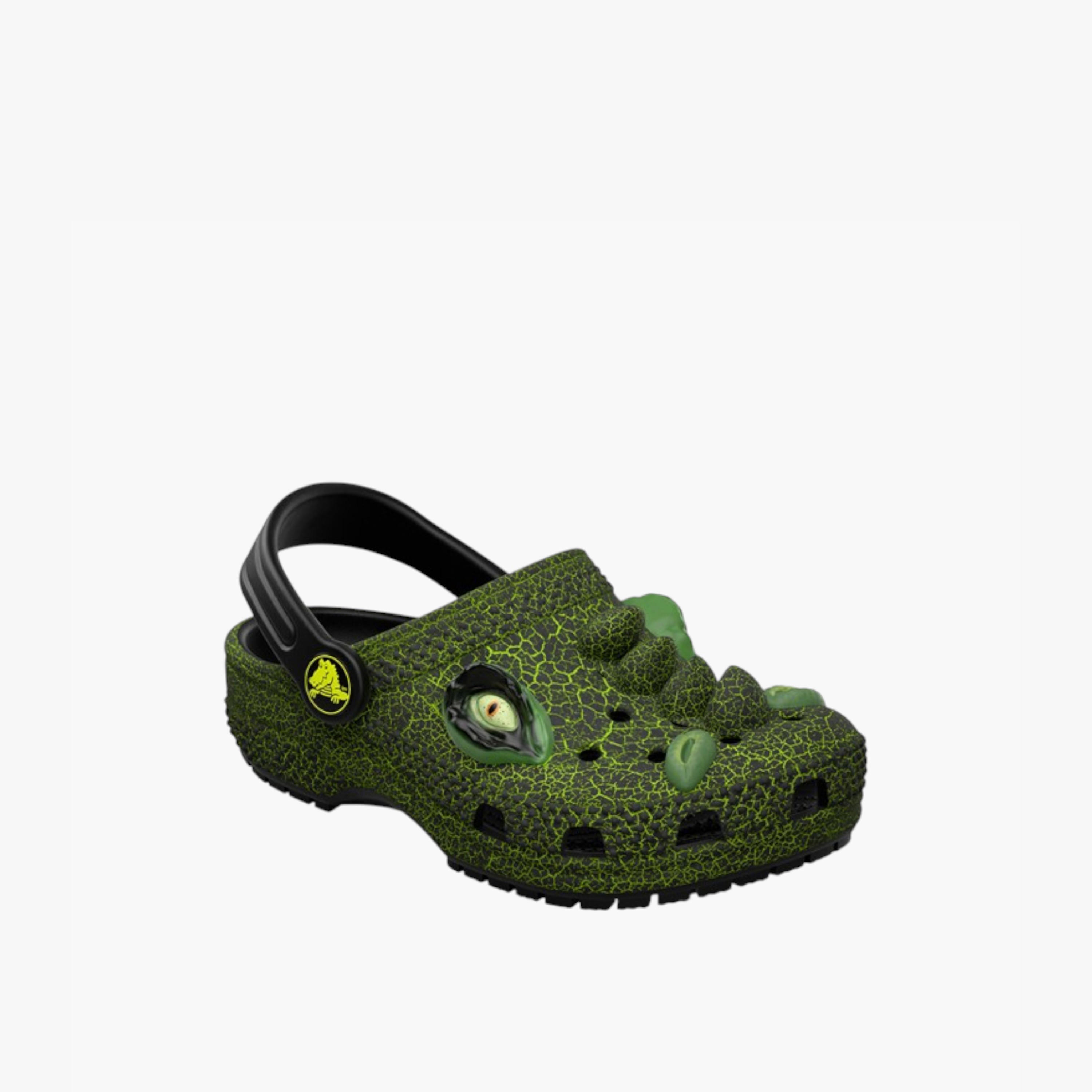 Crocs Kids' Classic IAM Scary Dino Clogs with Backstrap - 211372-001-baby-boys-shoes-sandals-image-2