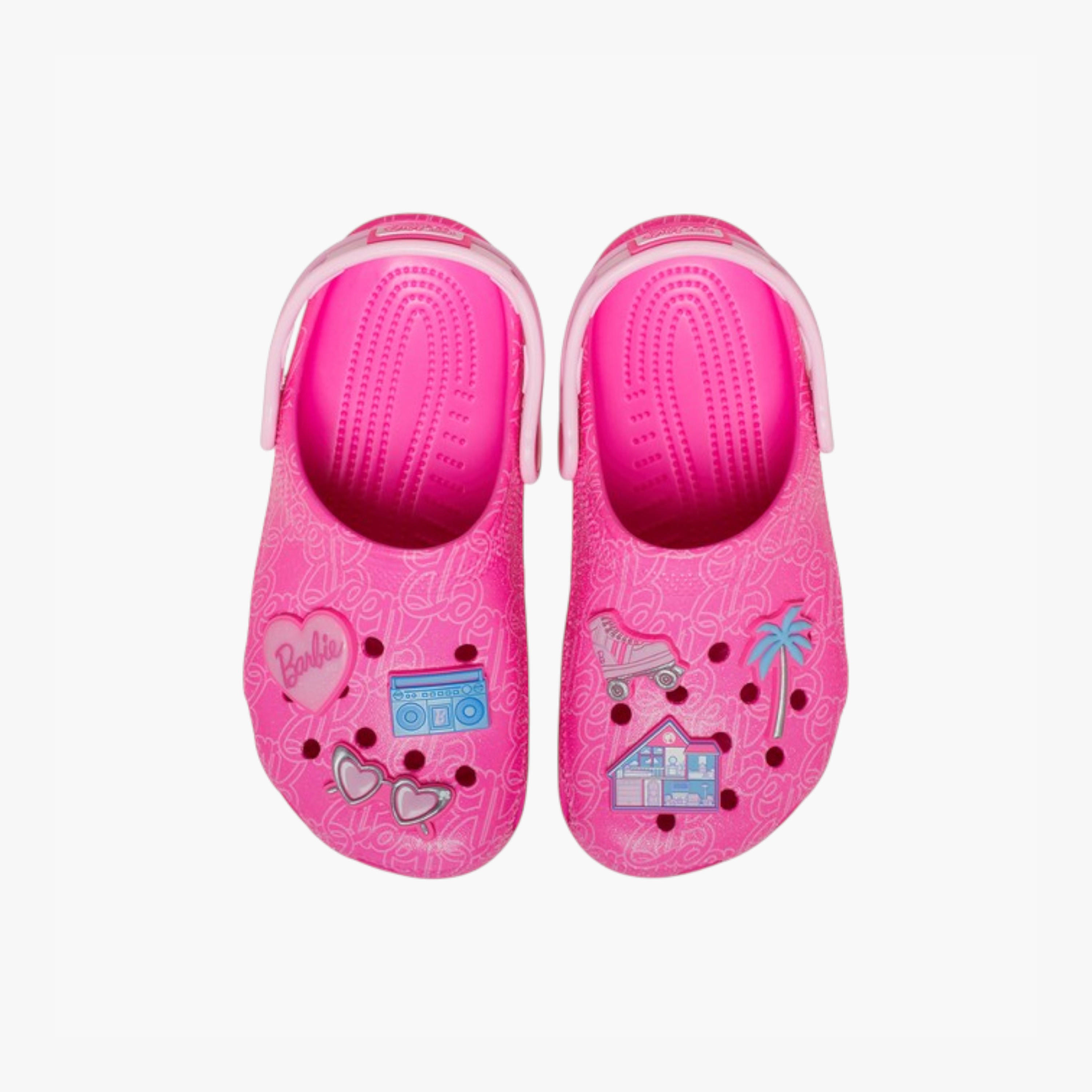 Crocs Girls' Barbie Clogs with Backstrap - 211406-90H-baby-girls-shoes-sandals-image-1