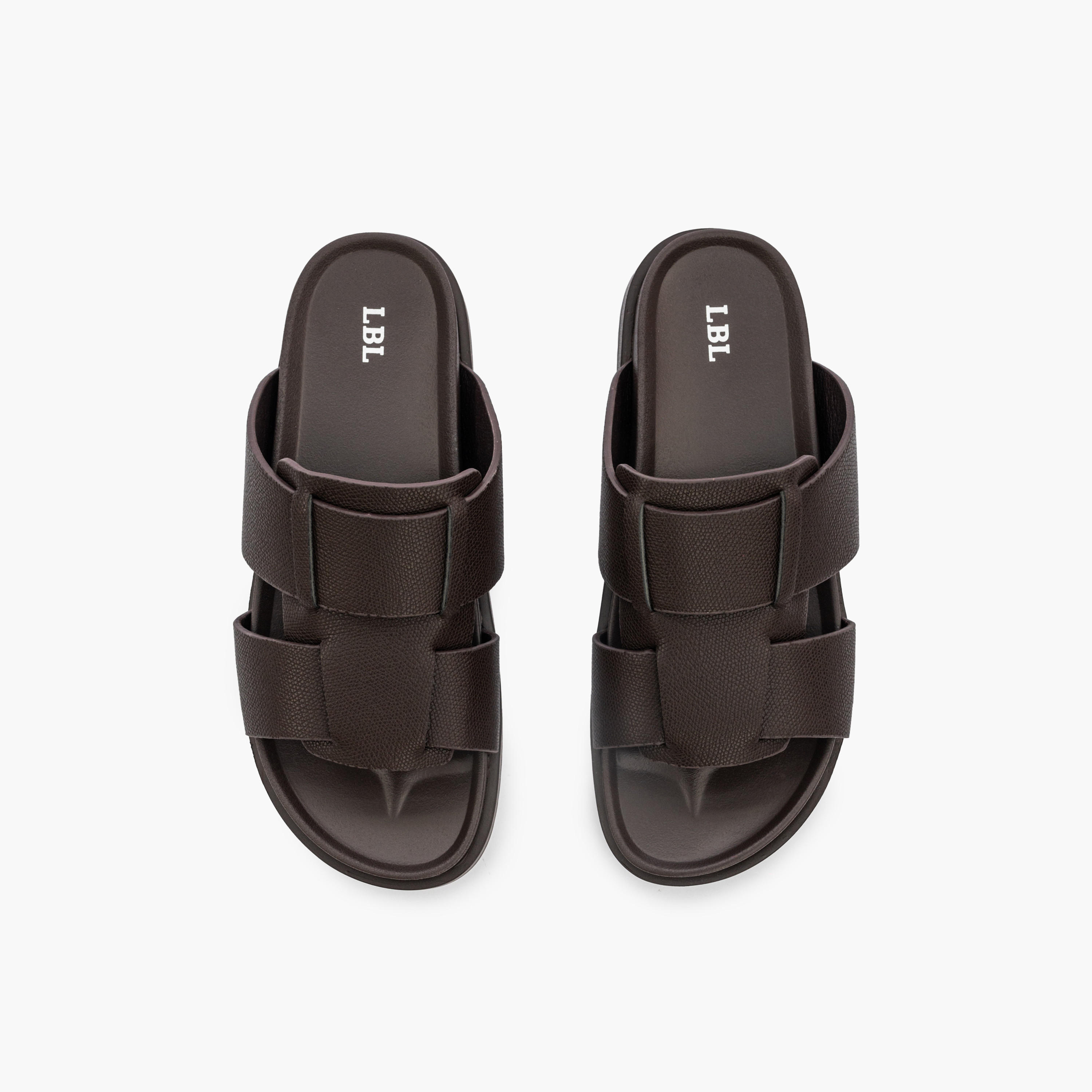 صندل مريح سادة سهل الارتداء من إل بي إل من شو إكسبريس-men-shoes-sandals-image-5