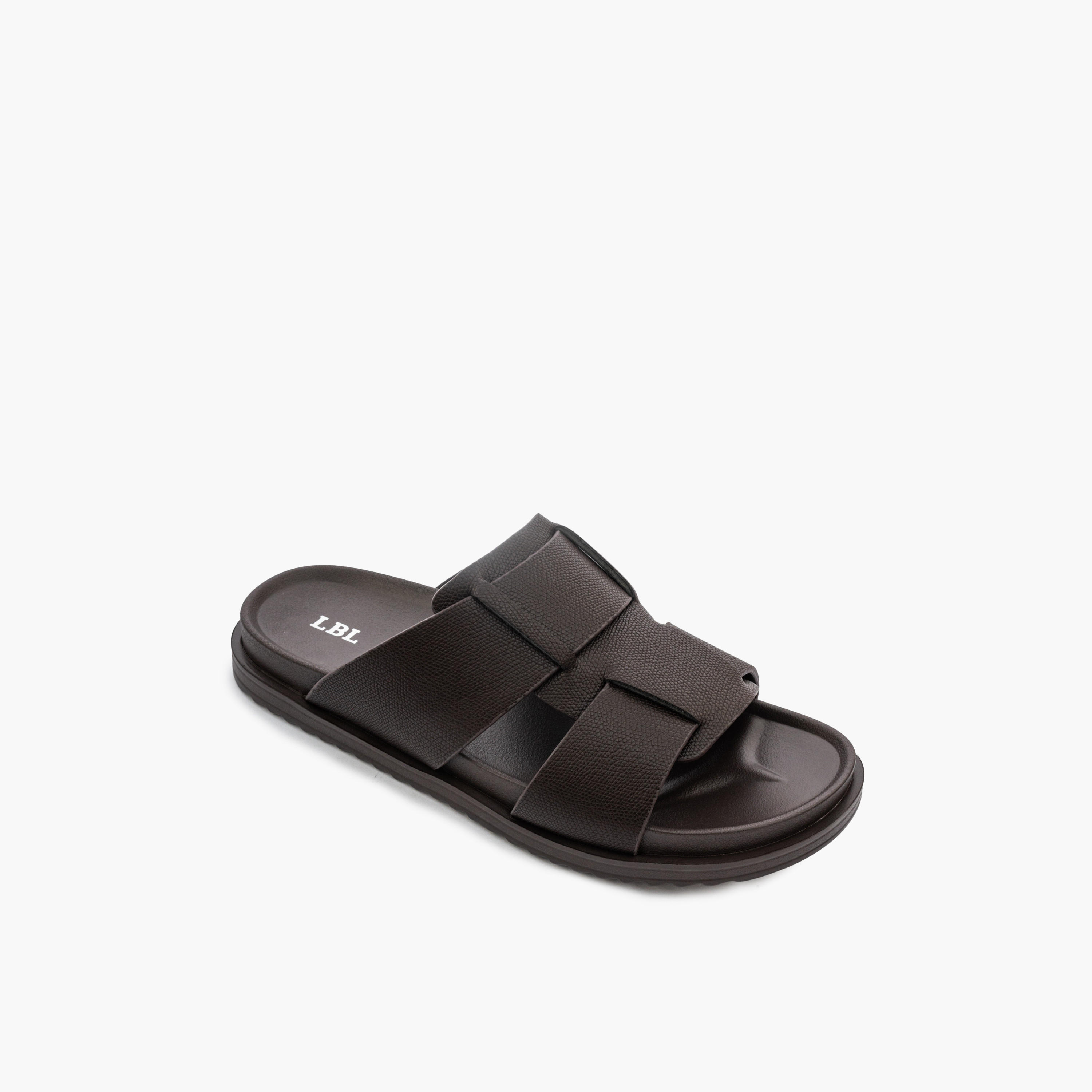 صندل مريح سادة سهل الارتداء من إل بي إل من شو إكسبريس-men-shoes-sandals-image-4