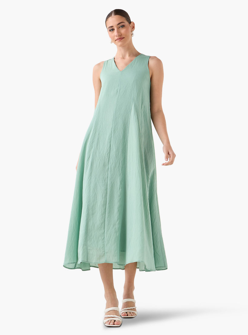 Iconic A-line Midi Dress and Shrug with Floral Print-women-clothing-coordsets-image-8