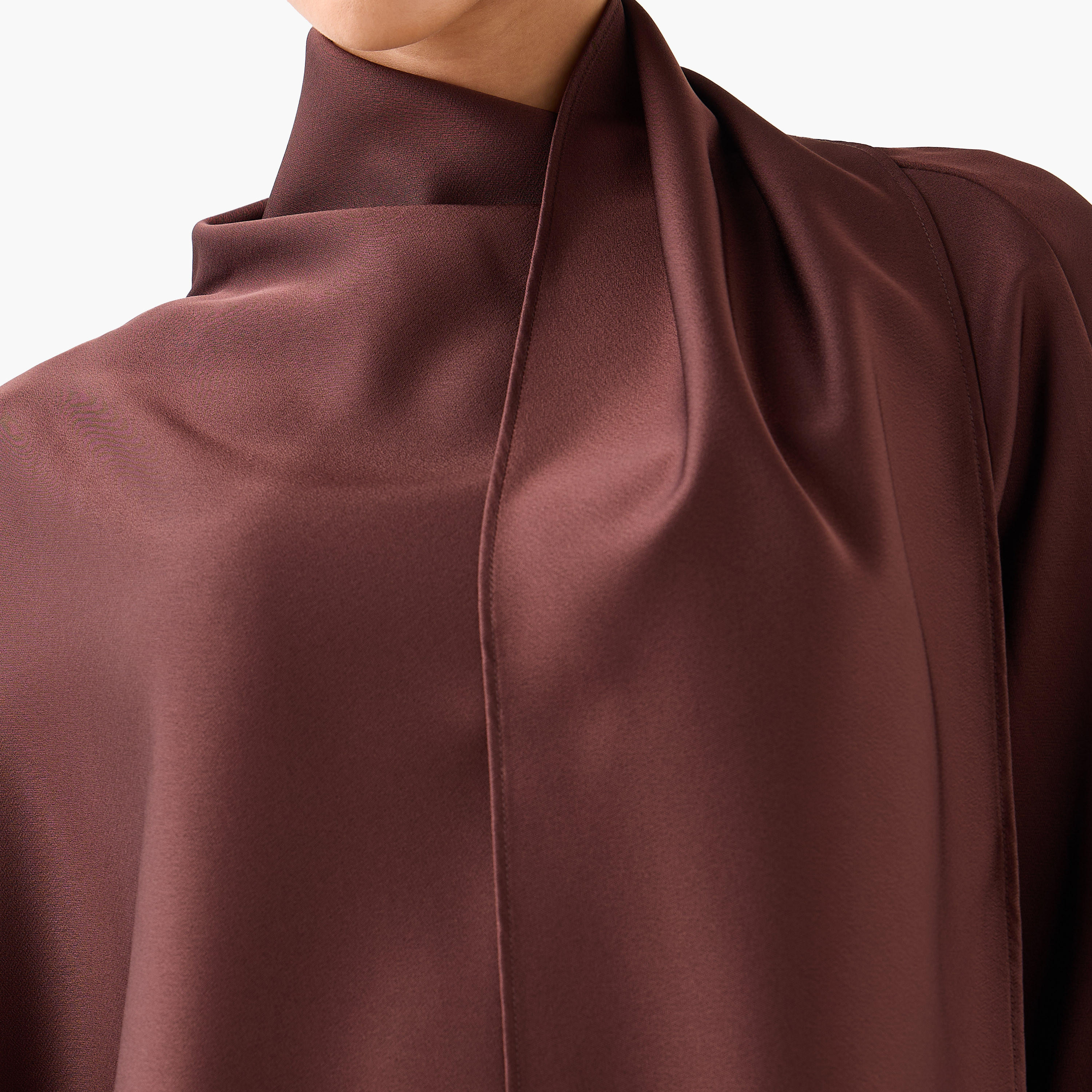 بلوزة منسدلة بوشاح وأكمام طويلة من آيكونيك-women-clothing-shirtsandblouses-blouses-image-5