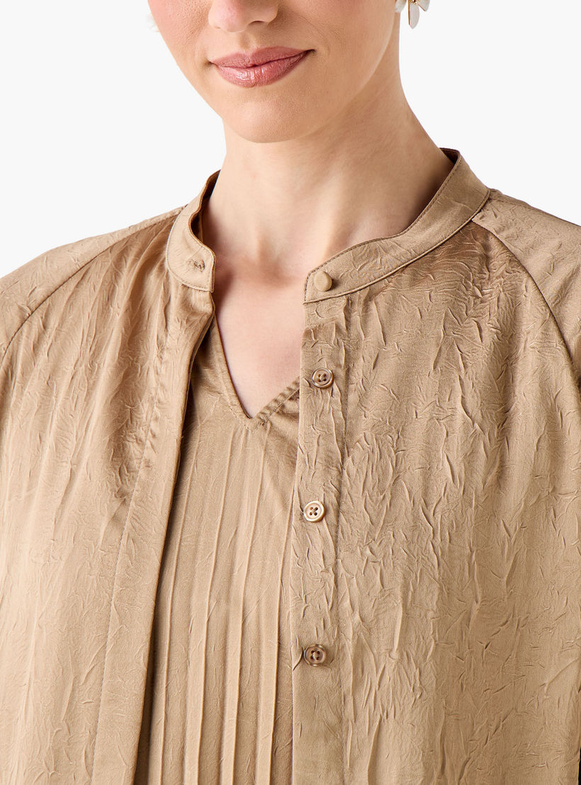 فستان إيه لاين بكسرات مع سترة طويلة من أيكونيك-women-clothing-coordsets-image-2