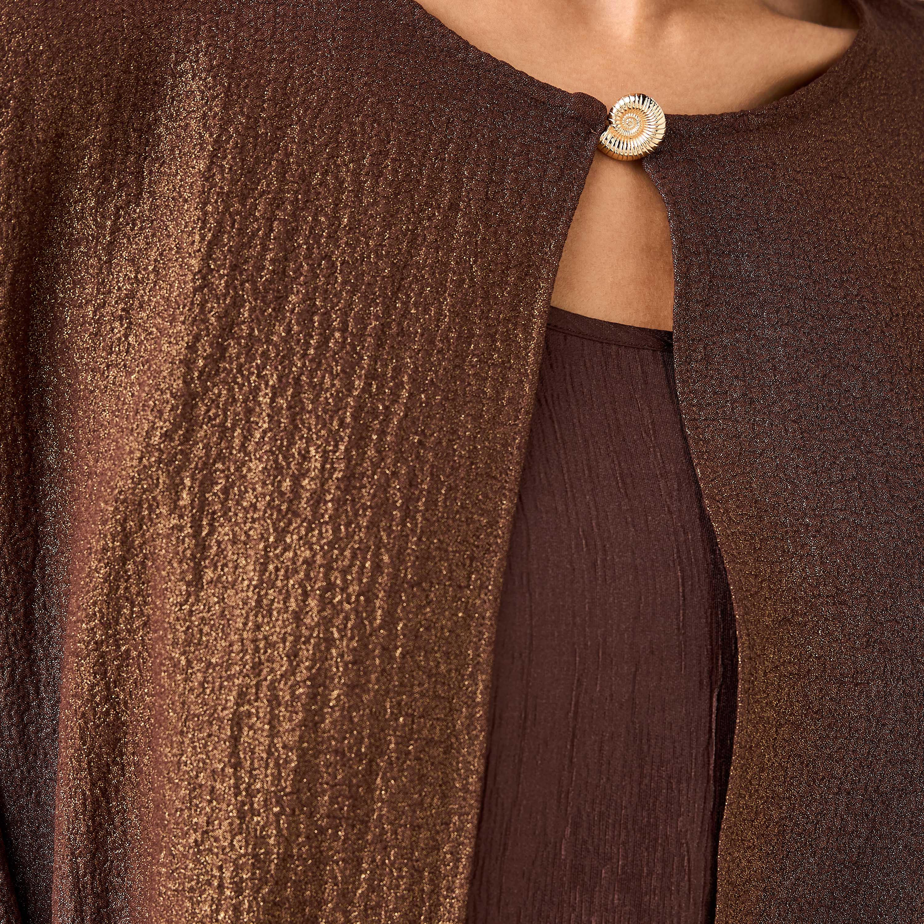 Iconic A-line Maxi Dress with Textured Design and Button Detail Cape-women-clothing-coordsets-image-6