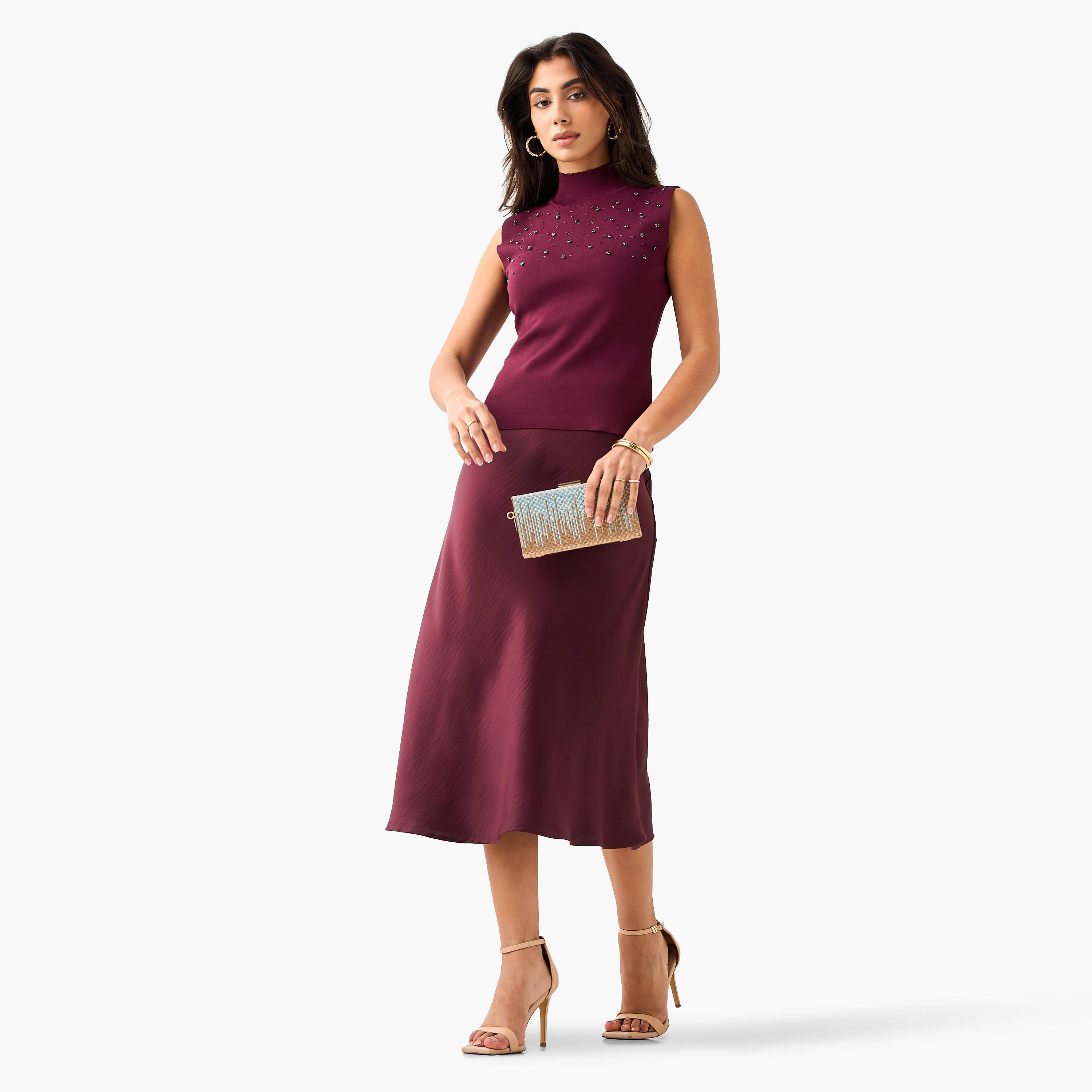 بلوزة بدون أكمام مزيّنة من آيكونيك-women-clothing-shirtsandblouses-blouses-image-4