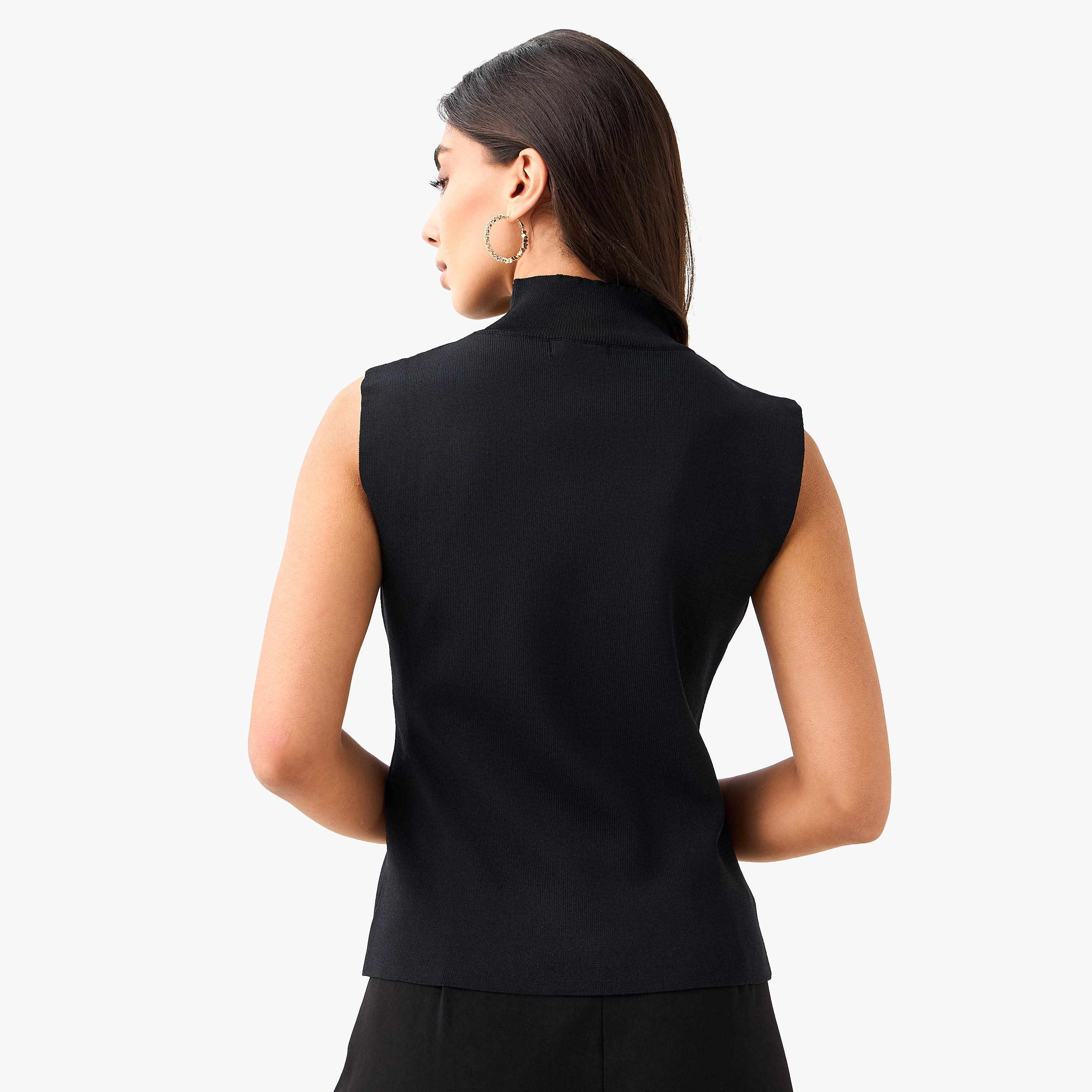 بلوزة بدون أكمام مزيّنة من آيكونيك-women-clothing-shirtsandblouses-blouses-image-3