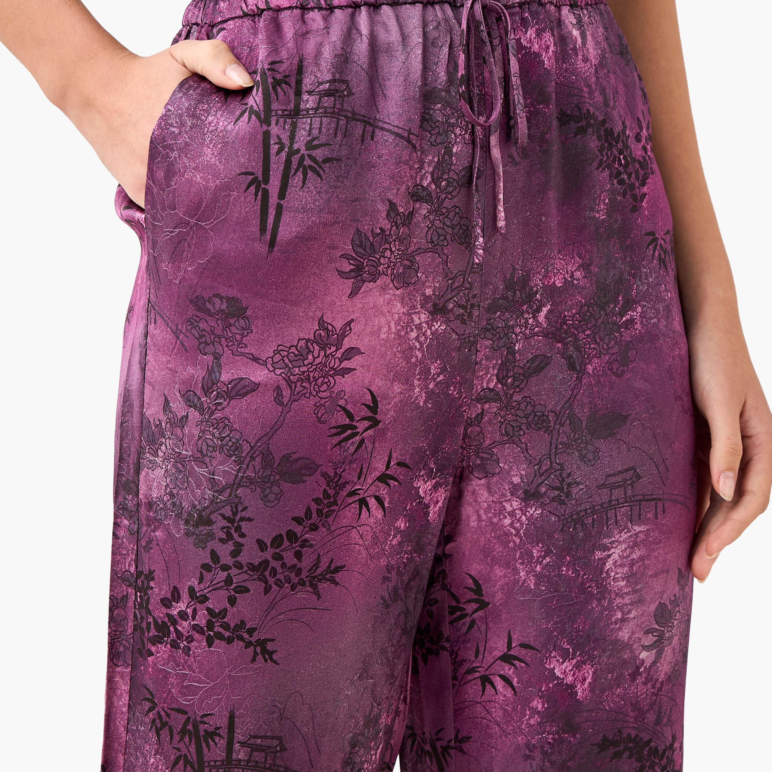 بنطلون مستقيم بطبعات من أيكونيك-women-clothing-coordsets-image-6
