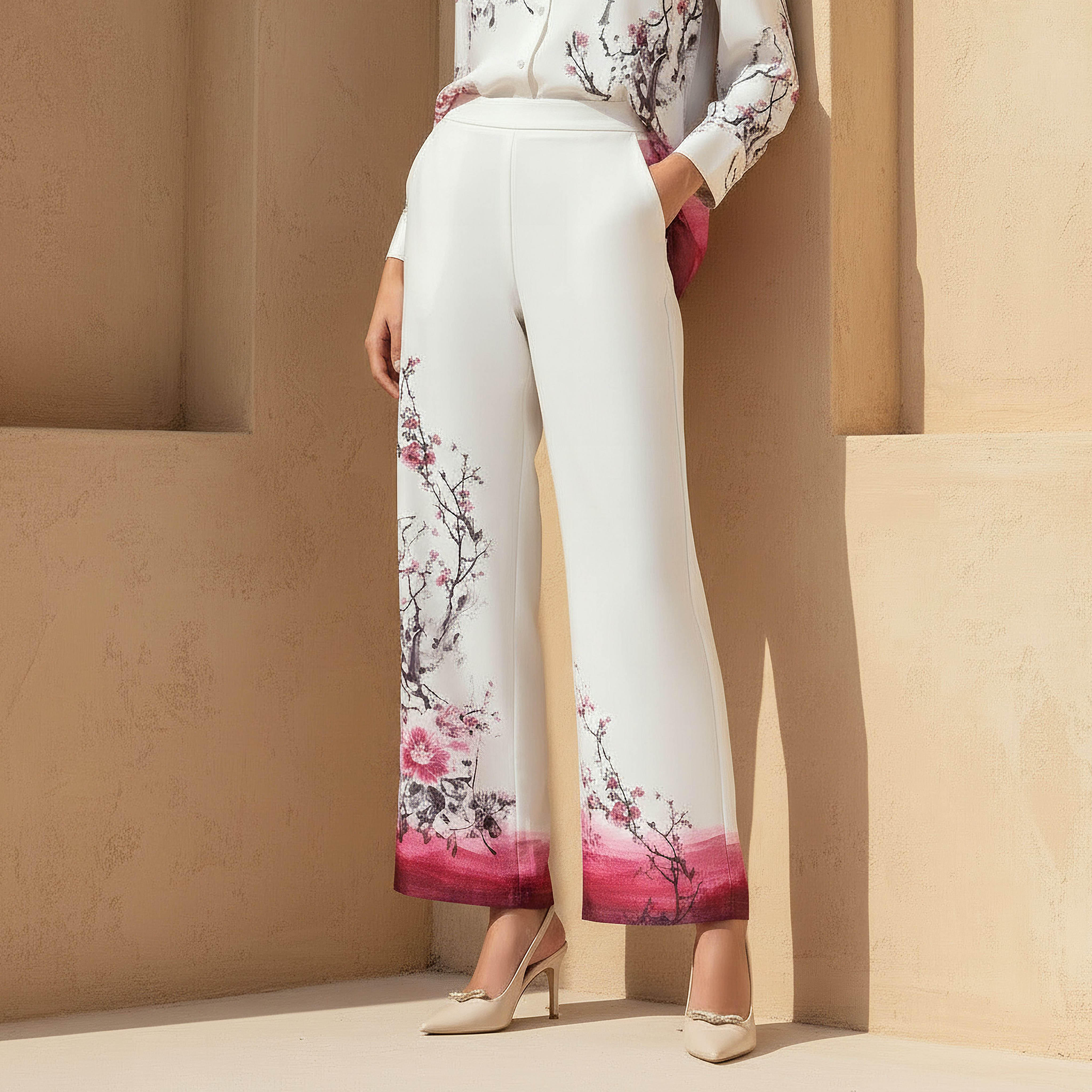 Iconic Wide Leg Floral Print Pants-women-clothing-coordsets-image-1