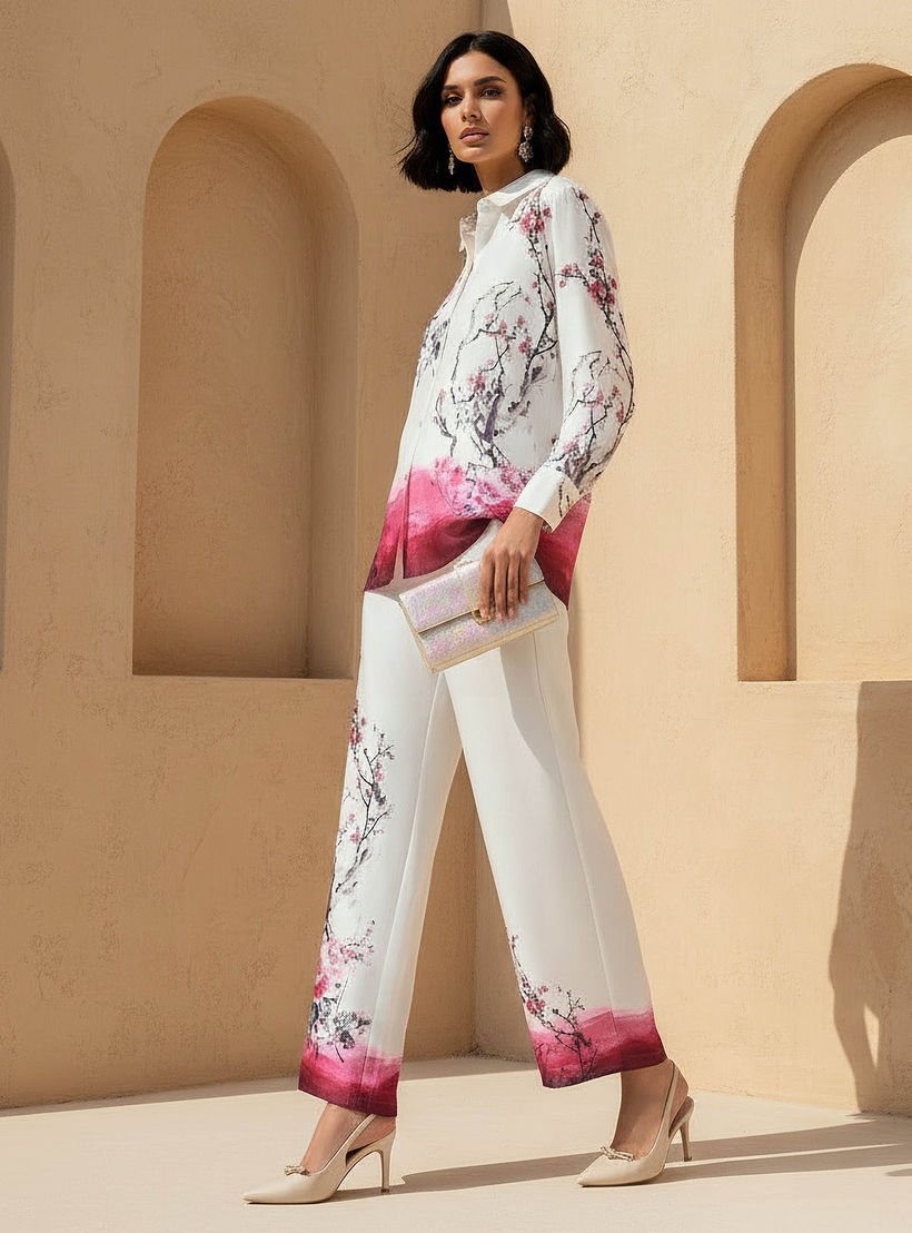 بنطلون واسع الساقين بطبعات زهرية من أيكونيك-women-clothing-coordsets-image-3