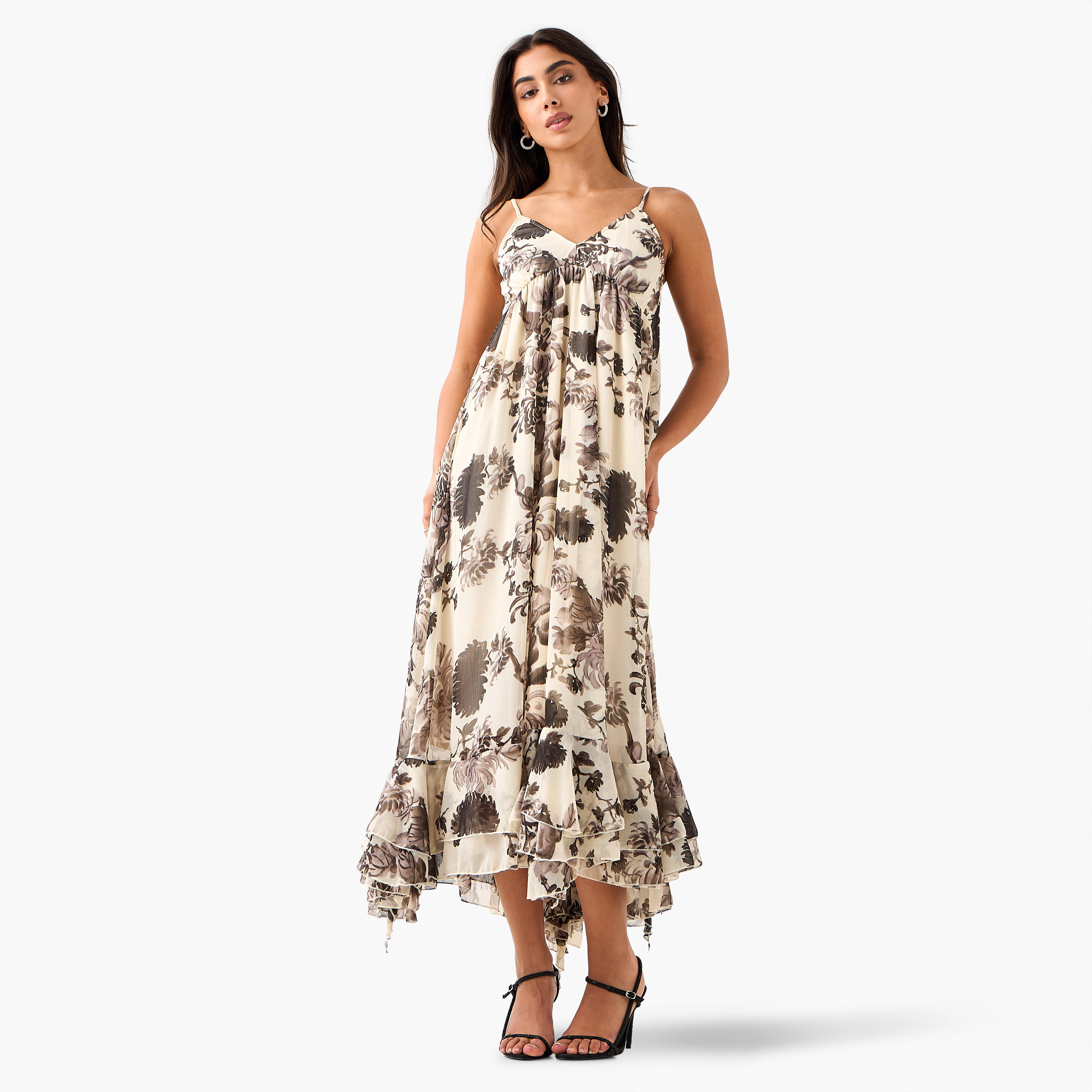 فستان ميدي مع كاب مآيكونيك-women-clothing-dresses-image-1
