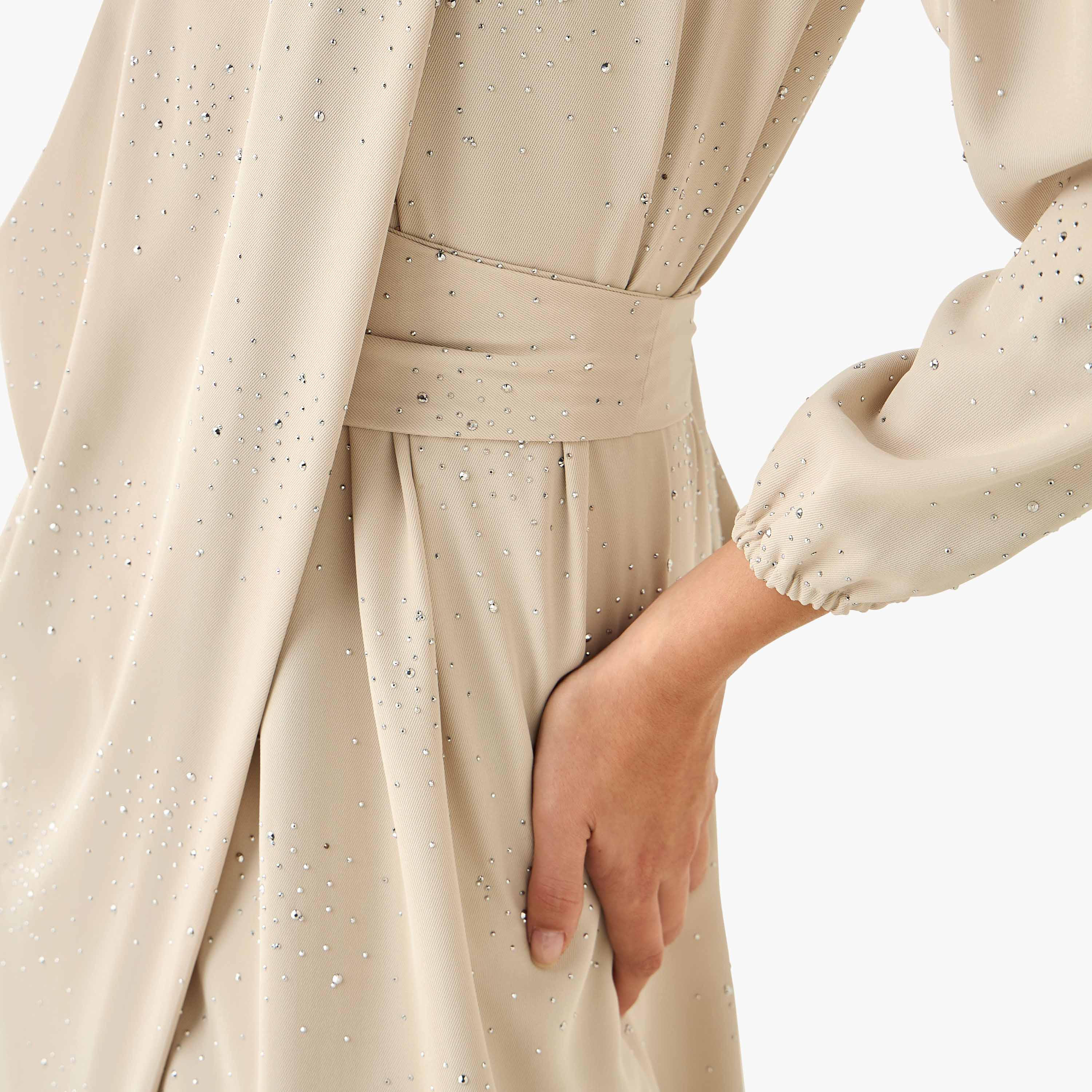 Iconic Wrap Midi Dress with Draped Pattern-women-clothing-dresses-image-7