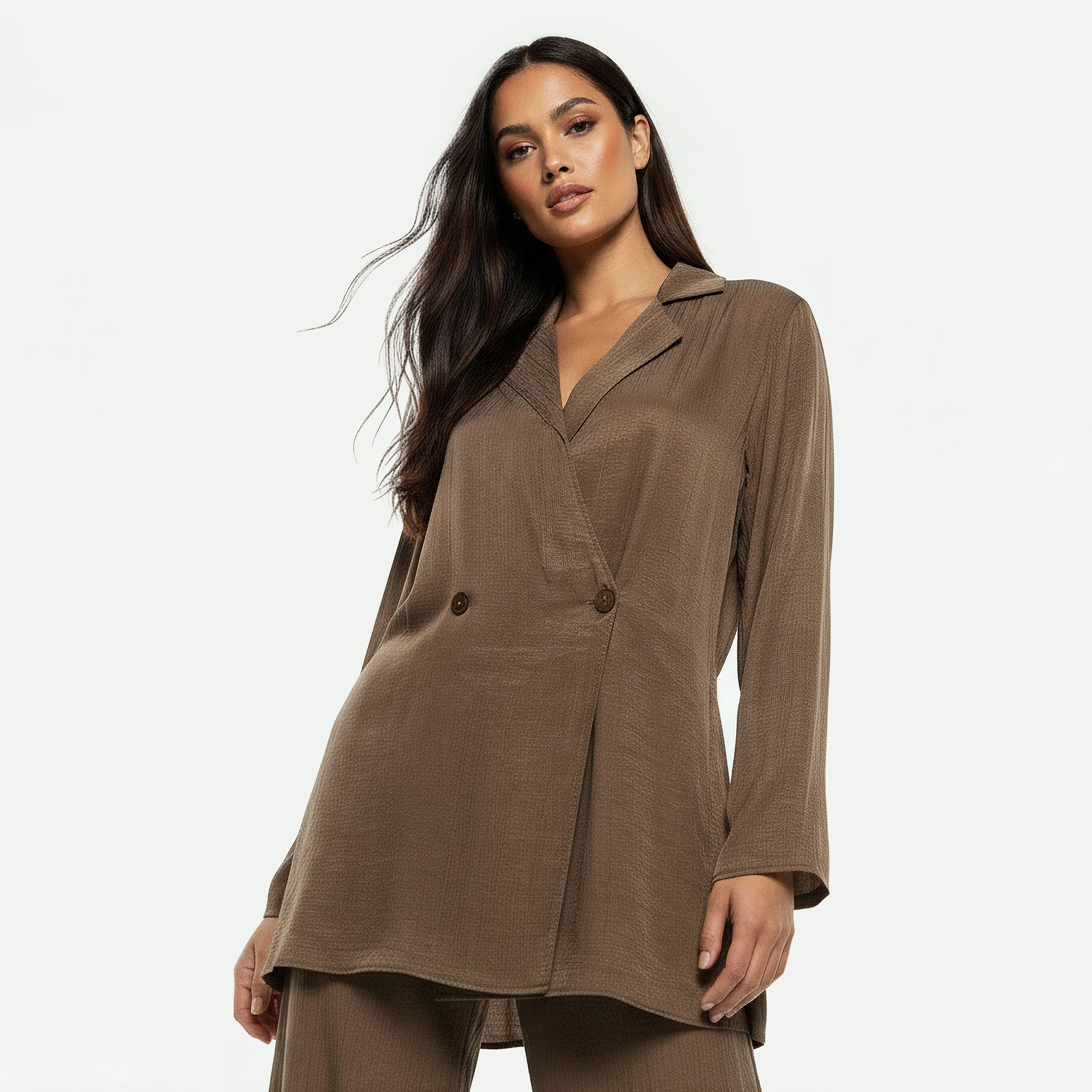 Iconic Wrap Top with Notch Collar-women-clothing-coordsets-image-4