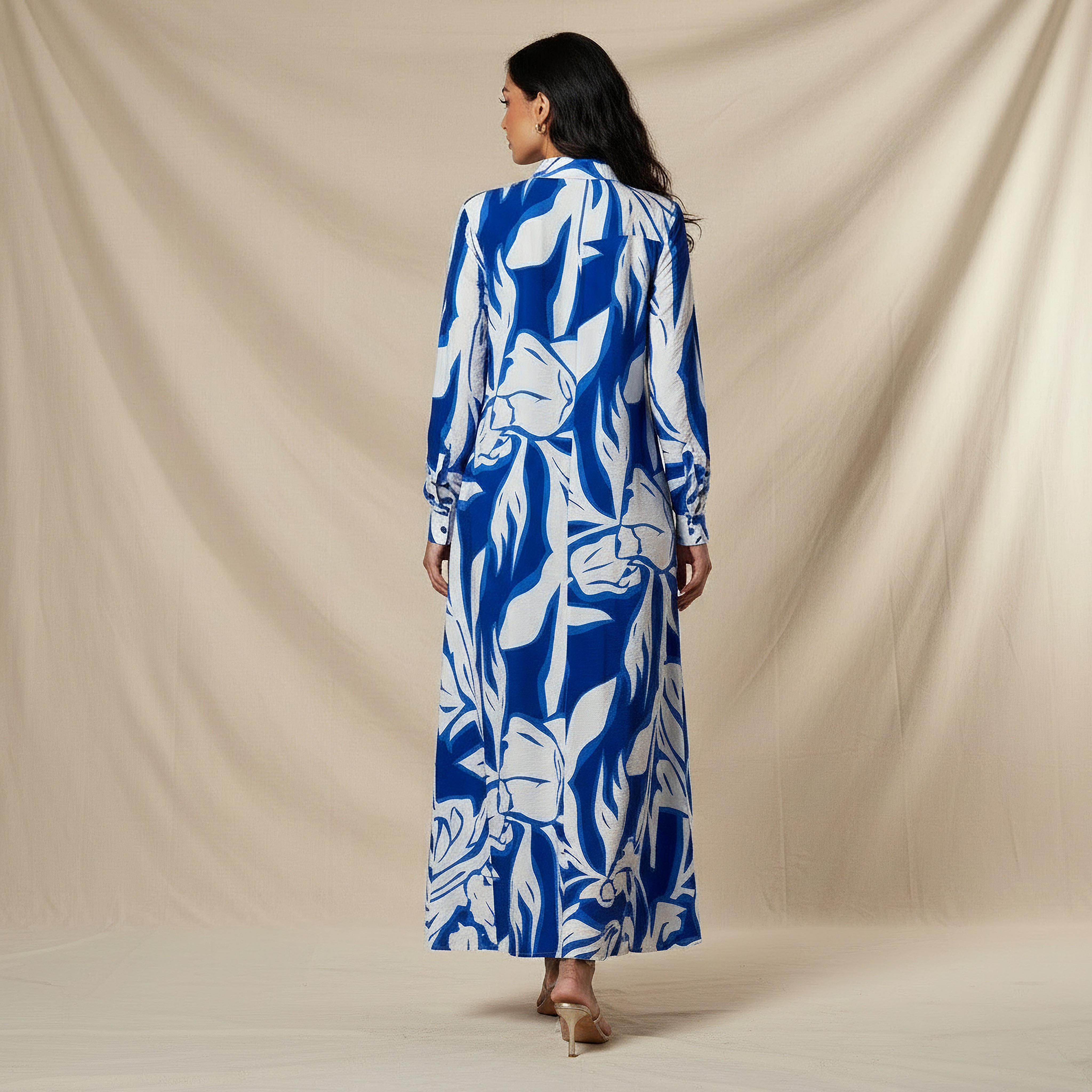 Iconic Printed Shirt Dress with Collar-women-clothing-dresses-image-3