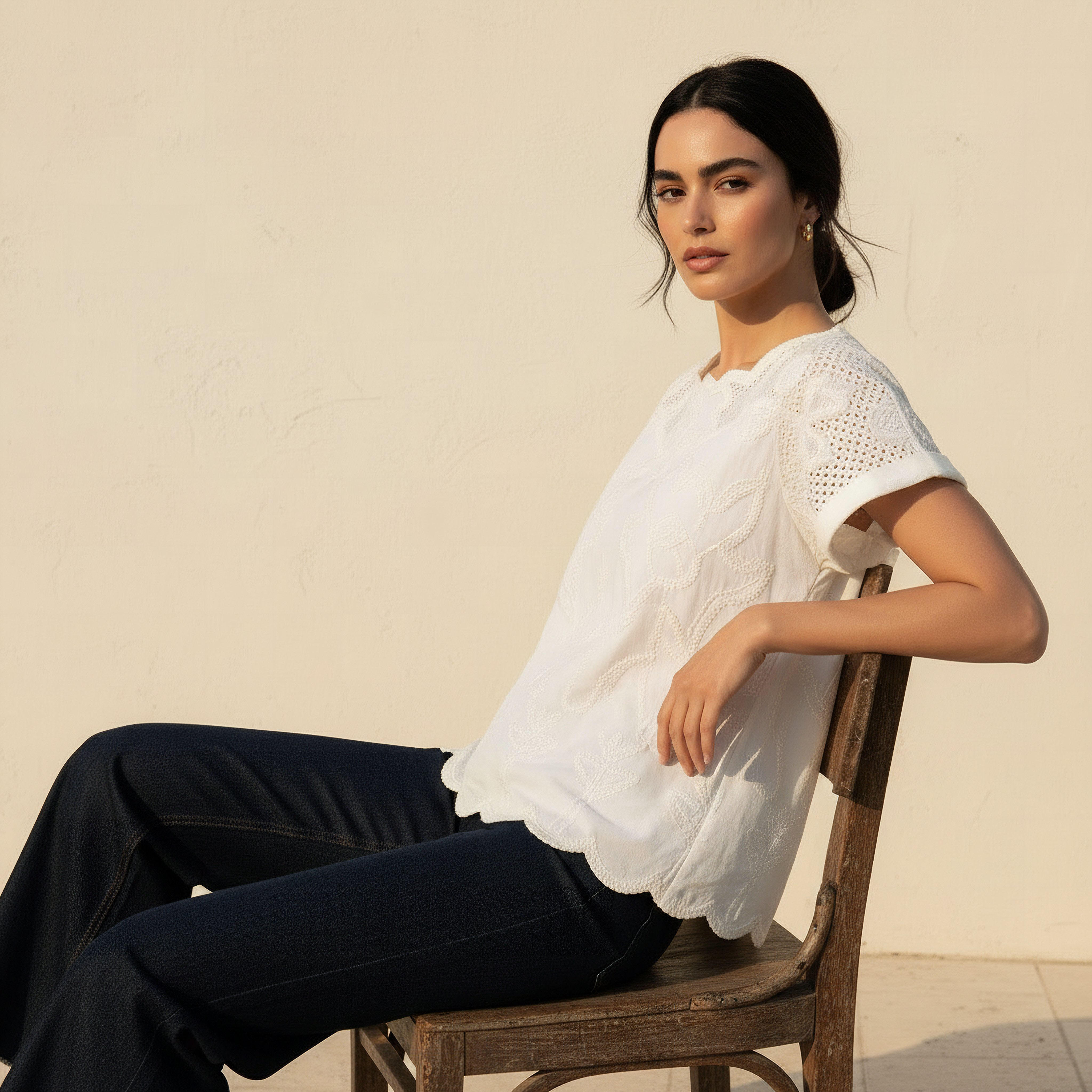 Iconic Top with Floral Embroidery-women-clothing-shirtsandblouses-blouses-image-1