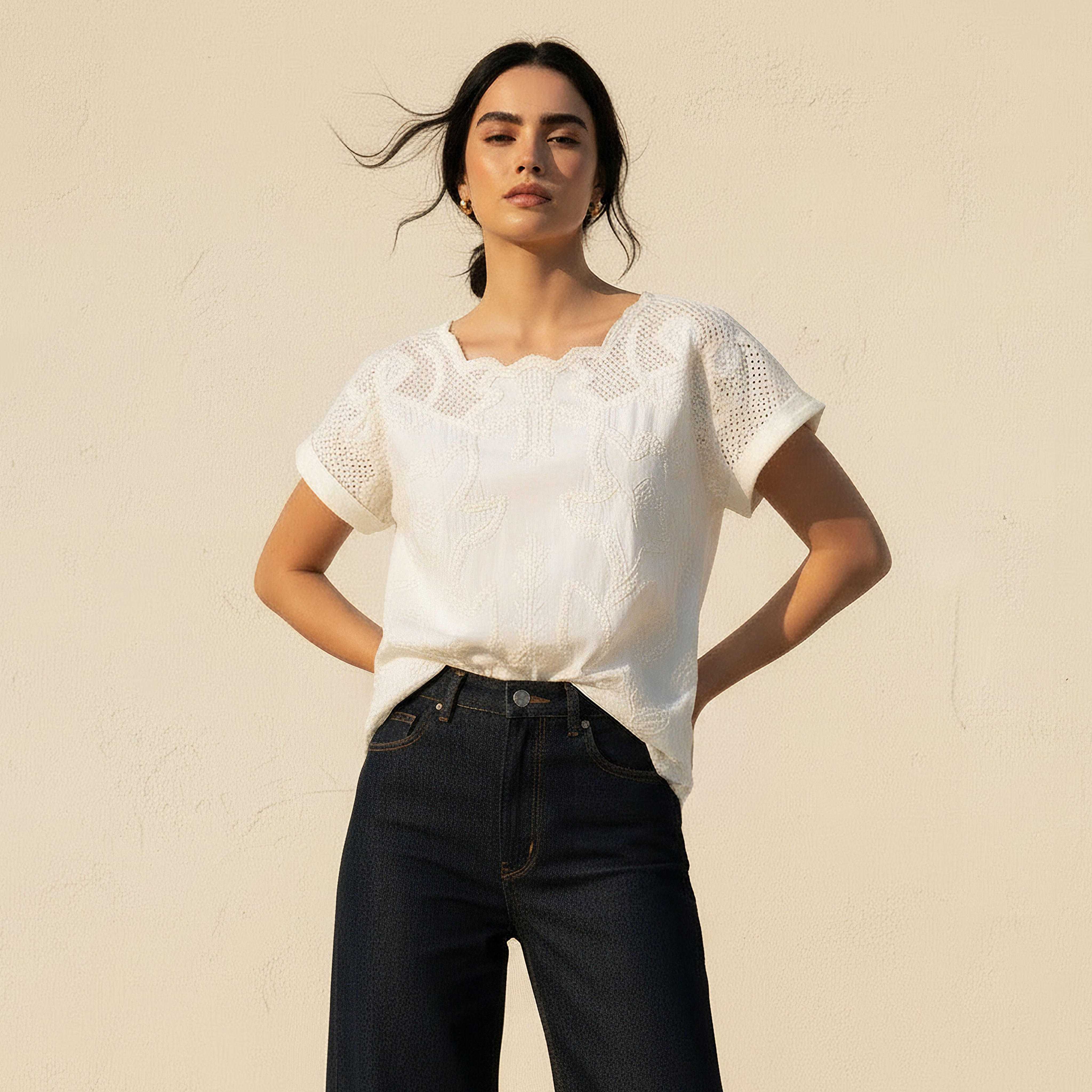 Iconic Top with Floral Embroidery-women-clothing-shirtsandblouses-blouses-image-6