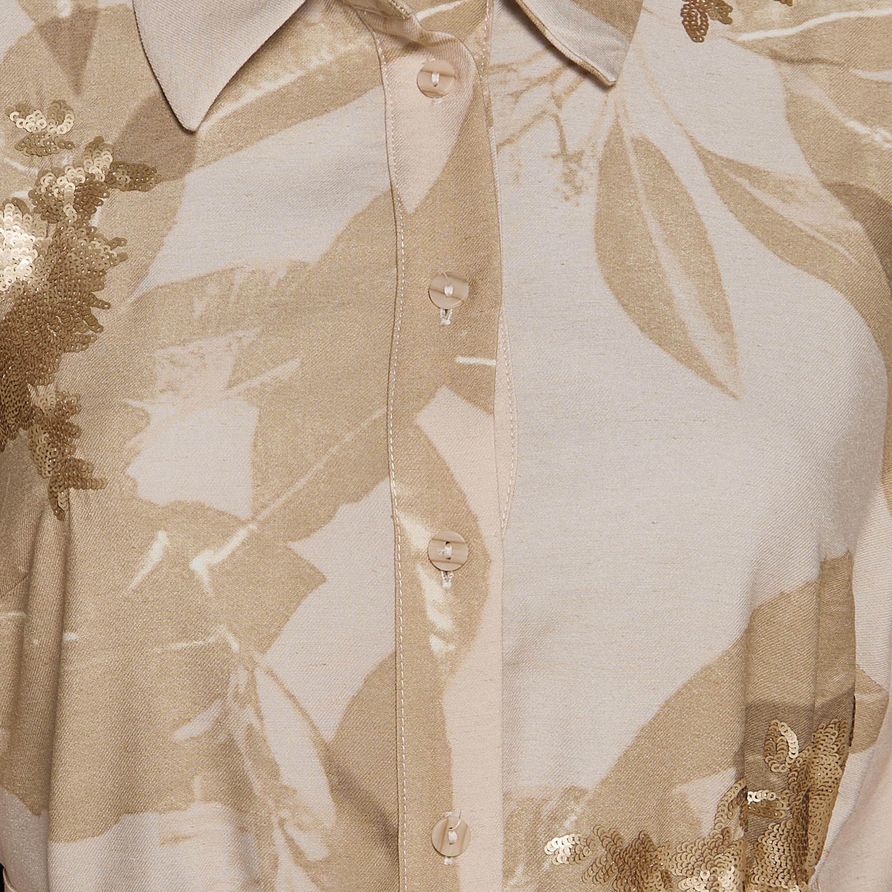 Iconic Printed Women Linen Blend Shirt Dress with Tie-Up Belt-women-clothing-dresses-image-2